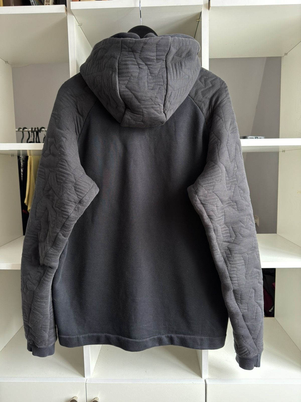 Nike × Vintage Vintage Nike Modern Tech Fleece Box Logo Hoodie Size US XL / EU 56 / 4 - 5 Thumbnail