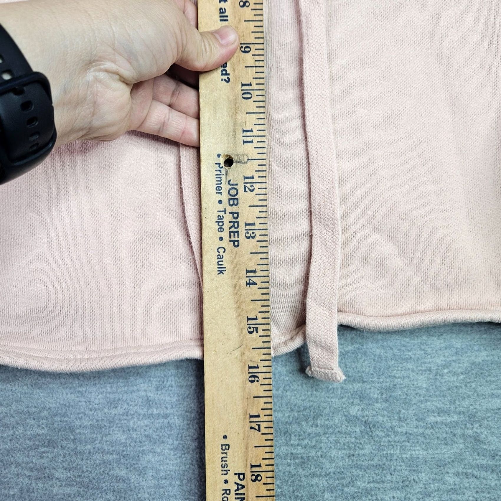 Alo ALO Yoga Hoodie Women's S Pink Cropped Zip Fleece Sweatshirt Cardigan Casual Sleeve Crew Neck Regular Size Type: Regular, Brand: ALO Size S / US 4 / IT 40 - 3 Thumbnail