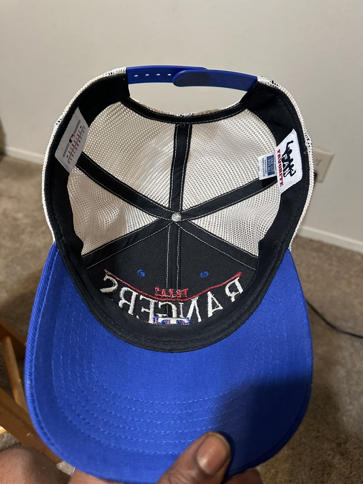 MLB Vintage MLB Texas Rangers “triple blue” hat 90s Size ONE SIZE - 7 Thumbnail