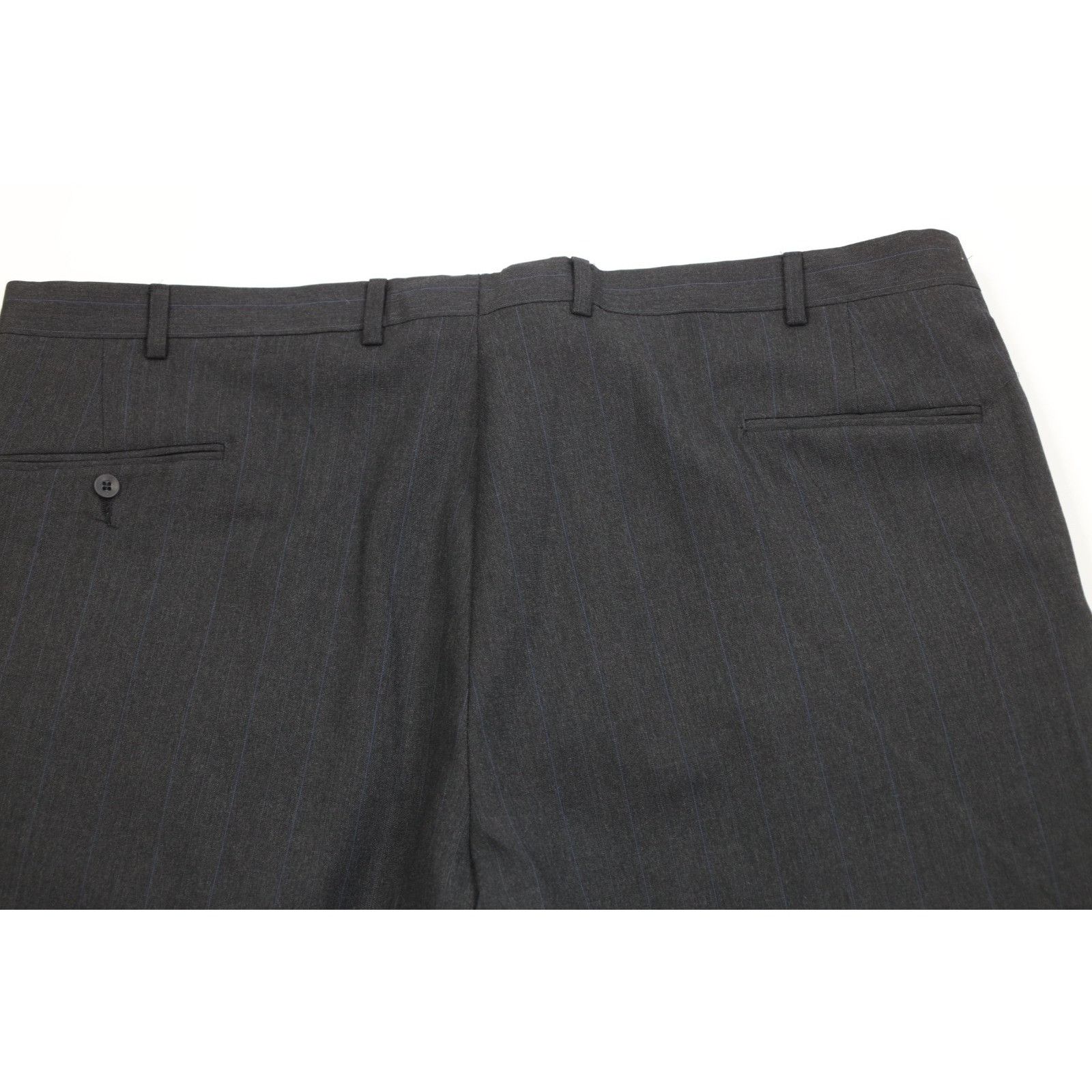 Vintage Vintage 90s Streetwear 2 Piece Wool Pinstriped Suit Size 50R - 17 Thumbnail