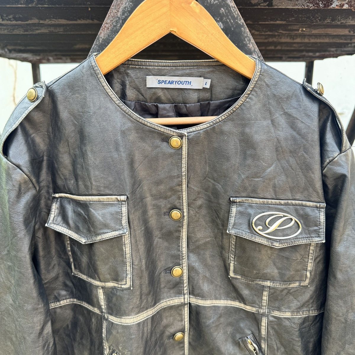 Japanese Brand SpearYouth Leather Jacket Size L / US 10 / IT 46 - 3 Thumbnail