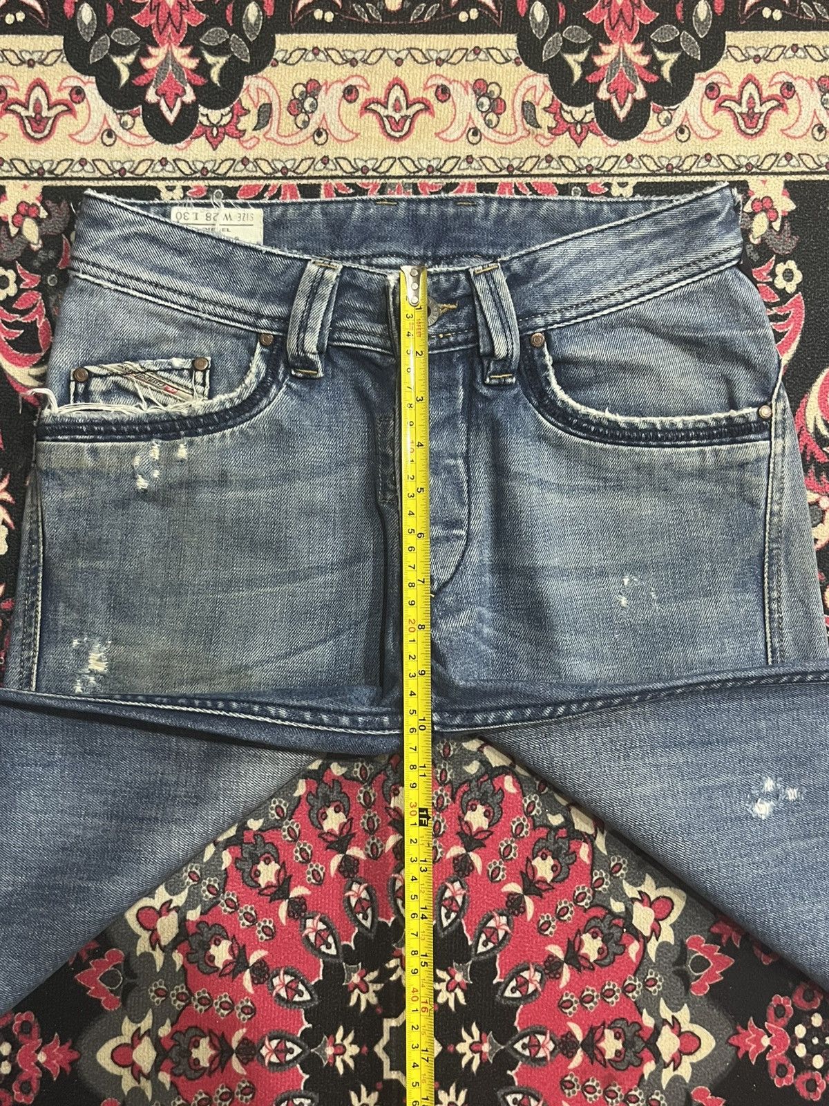 Diesel ⚡️Loose Leg⚡️Vintage Diesel Busky Buttonfly Distressed Jeans Size US 28 / EU 44 - 16 Thumbnail