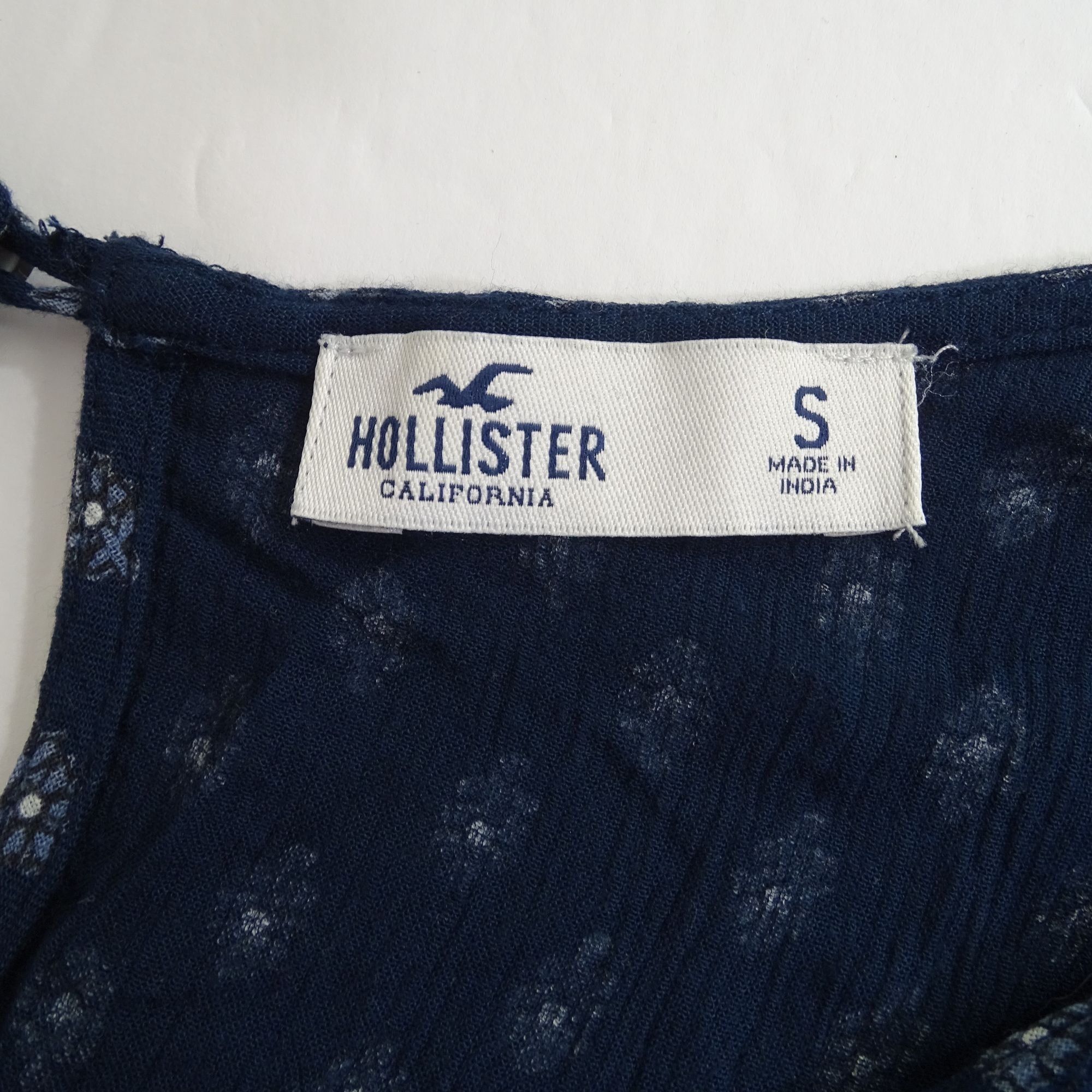Hollister Hollister Top Women Size S Navy Blue Boho With Crochet Size S / US 4 / IT 40 - 6 Thumbnail