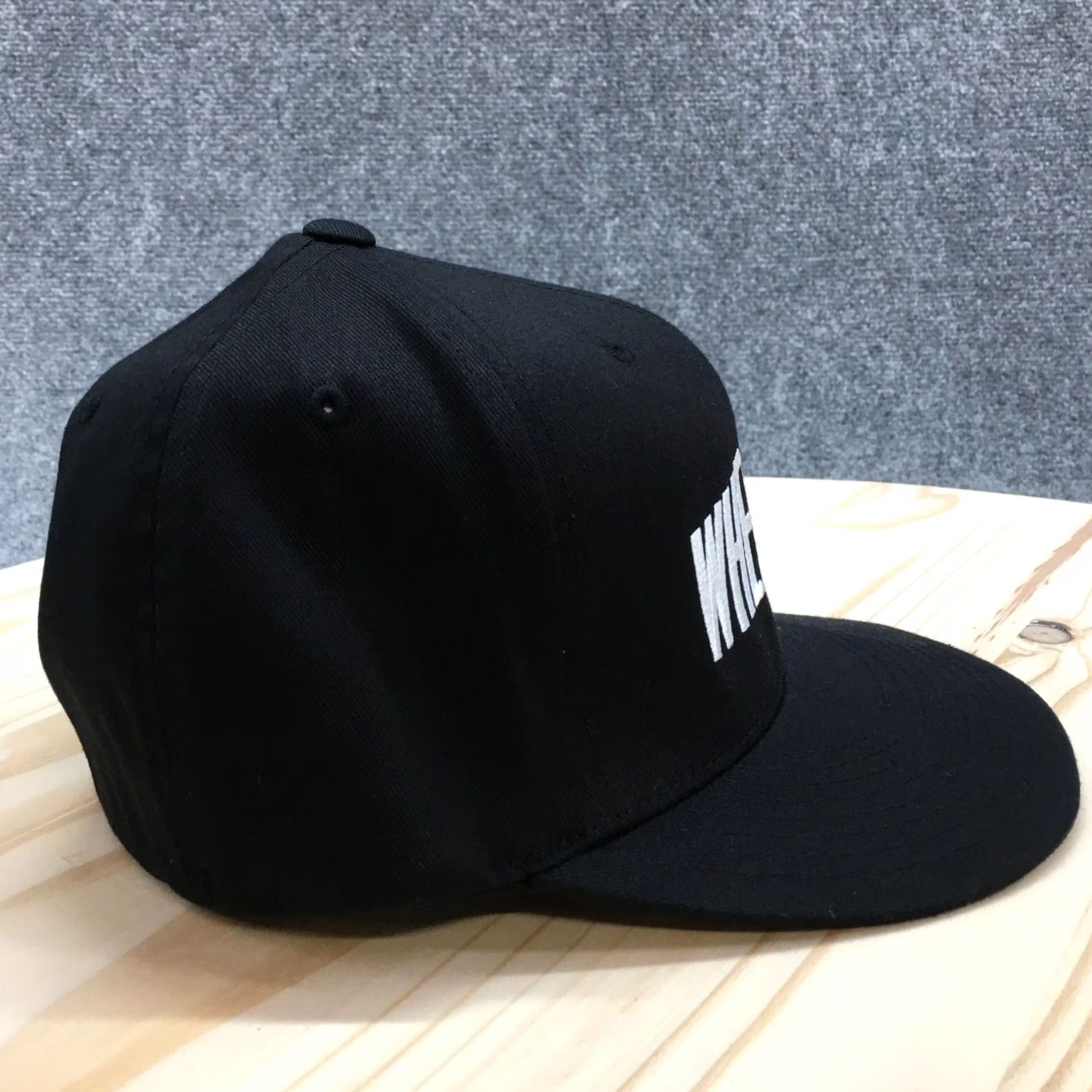 Vintage Mens Wheaties Baseball Cap Black Fitted Curved Brim Embroidered Logo Yupoong S-M Size ONE SIZE - 5 Thumbnail