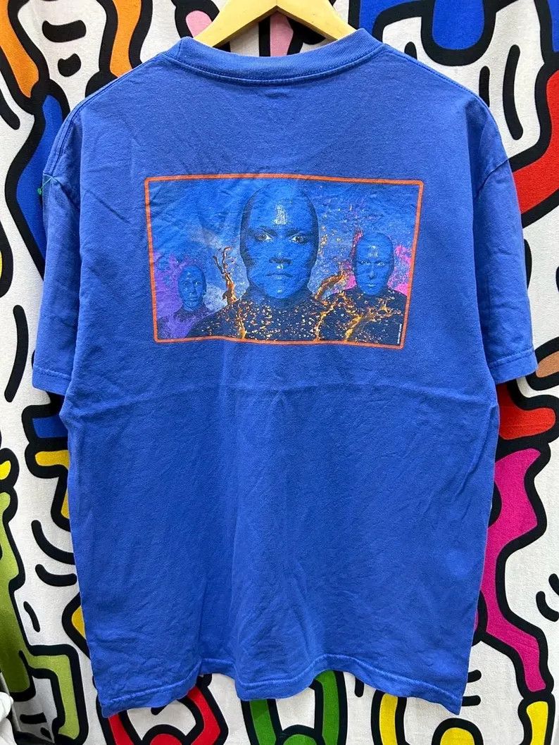 Vintage Vintage 2000s Blue Man Group Band tshirt size L Size US L / EU 52-54 / 3 - 2 Thumbnail