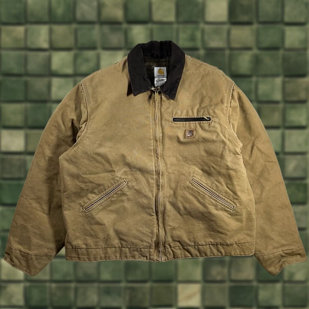 Carhartt Vintage Carhartt Detroit Jacket Blanket Lined J97 CML Mens Size XL 0707 July 07 Size US XL / EU 56 / 4 - 1 Thumbnail