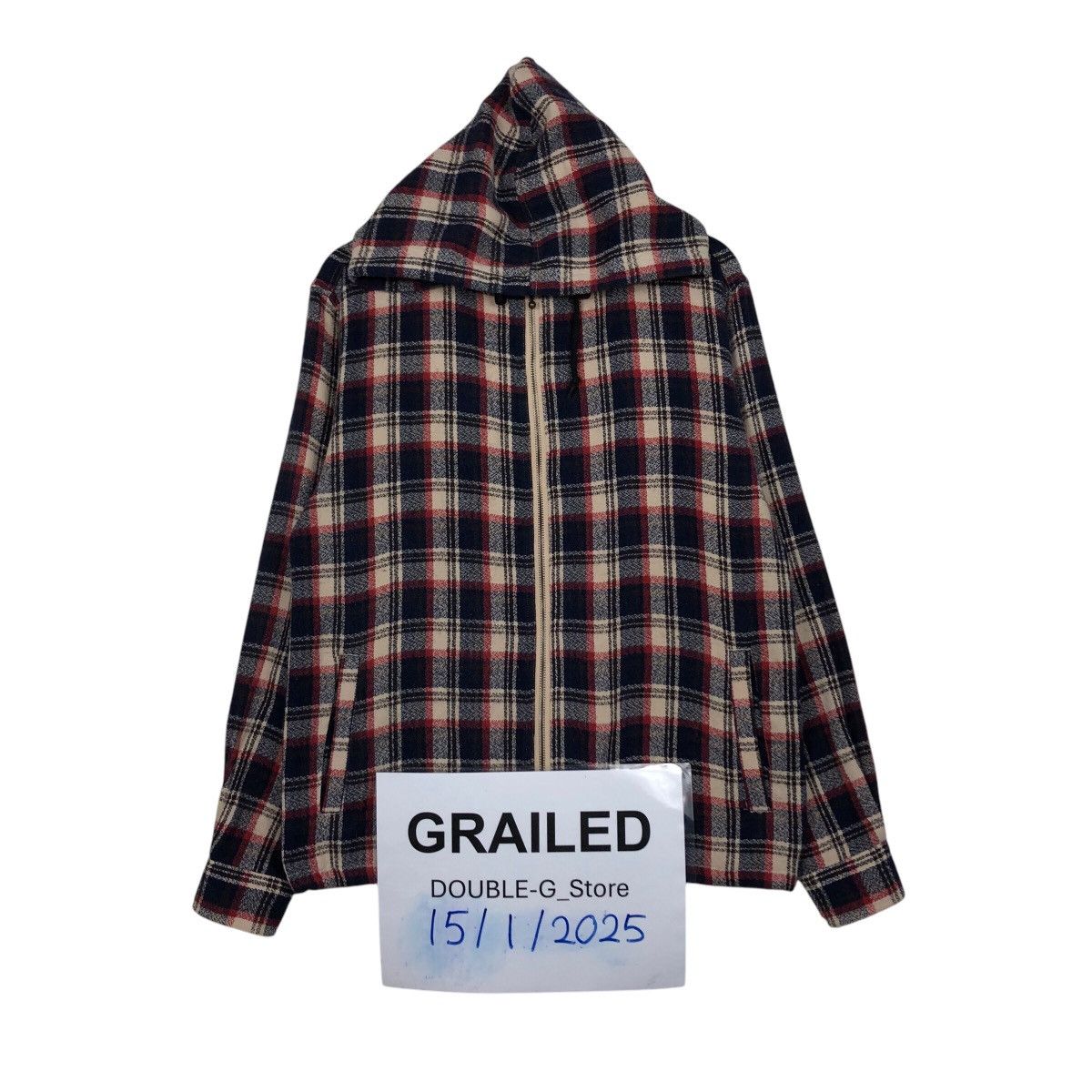 Japanese Brand 📌Vintage Zipper Biker Jacket Collins Tartan Issey Miyake Size US S / EU 44-46 / 1 - 1 Thumbnail