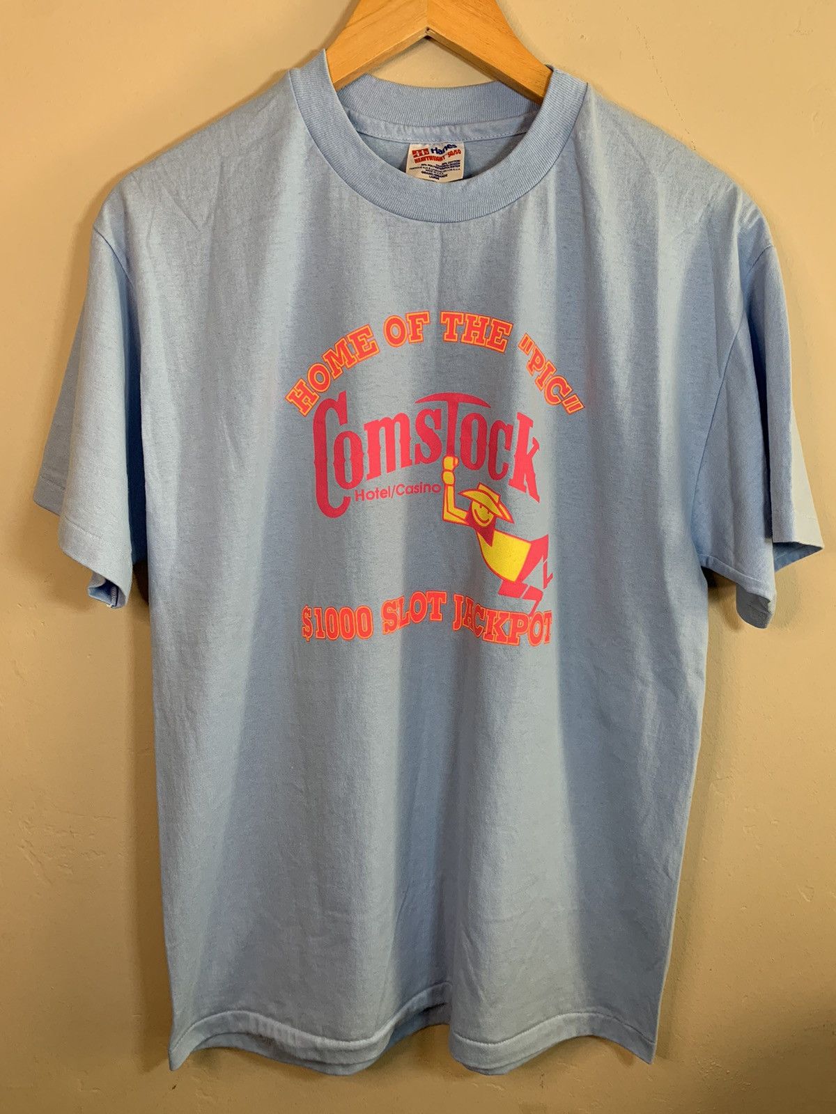 Vintage *RARE* Vintage Comstock Casino Slot Jackpot Gambling T-Shirt Size US L / EU 52-54 / 3 - 1 Thumbnail