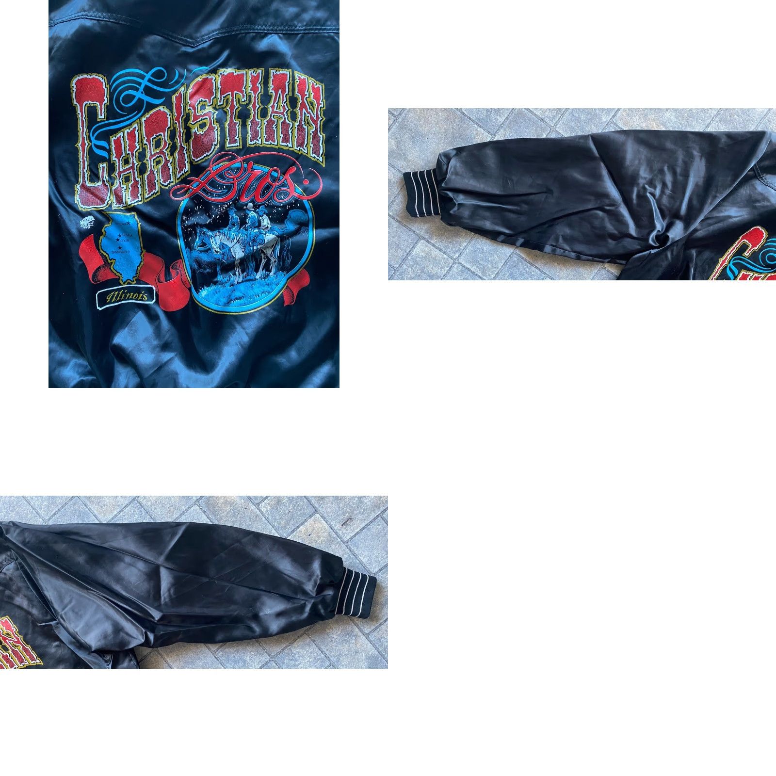 Vintage VINTAGE West Ark Jacket Mens 2XL Black Nylon Illinois Made In USA Size US XXL / EU 58 / 5 - 10 Thumbnail