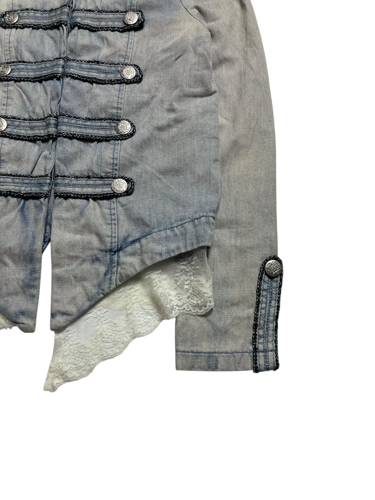 Japanese Brand 2000’s Drcws - Napoleon Wash Denim Jacket Size S / US 4 / IT 40 - 4 Thumbnail