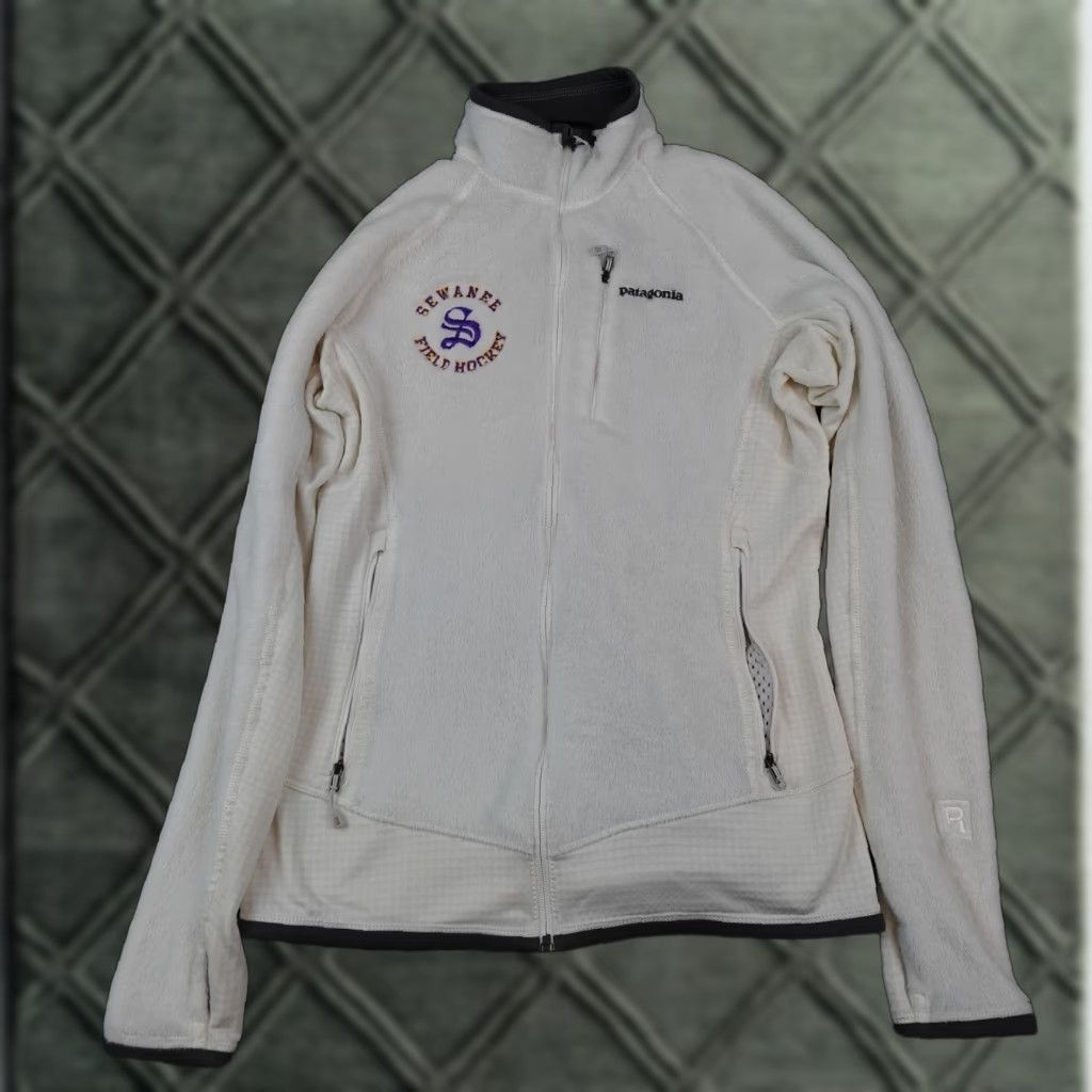 Patagonia Patagonia R2 Fleece Jacket Womens Medium White Sewanee Field Hockey Full Zip Jacket Size M / US 6-8 / IT 42-44 - 1 Thumbnail