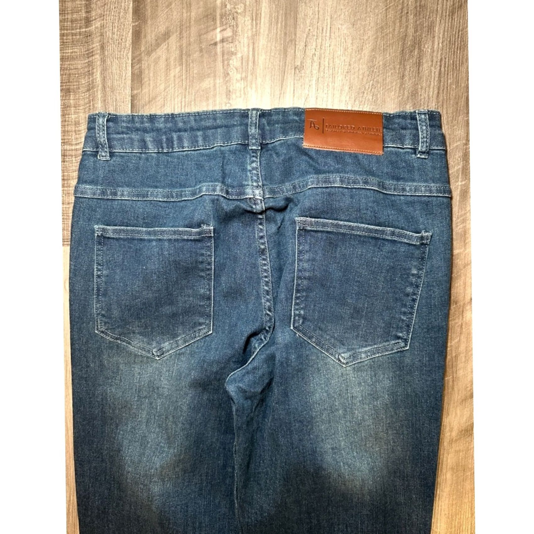 Vintage Tailored Athlete Slim Premium Stretch Jeans Mens 34 Regular Blue NWOT 32 34x32 Tapered Clothing Denim Jeans Size US 34 / EU 50 - 4 Thumbnail
