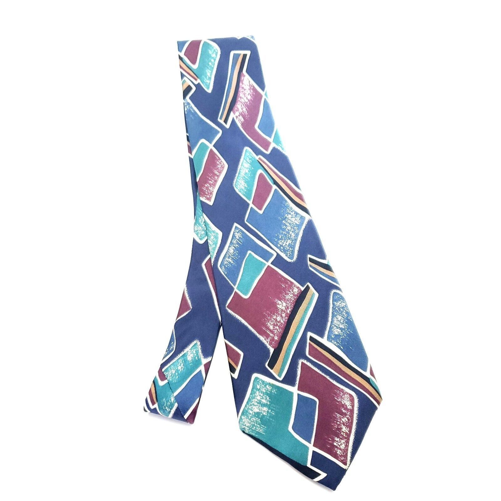 Henry Grethel Henry Grethel Multi Colored Silk Tie Woven Abstract Size ONE SIZE - 6 Thumbnail