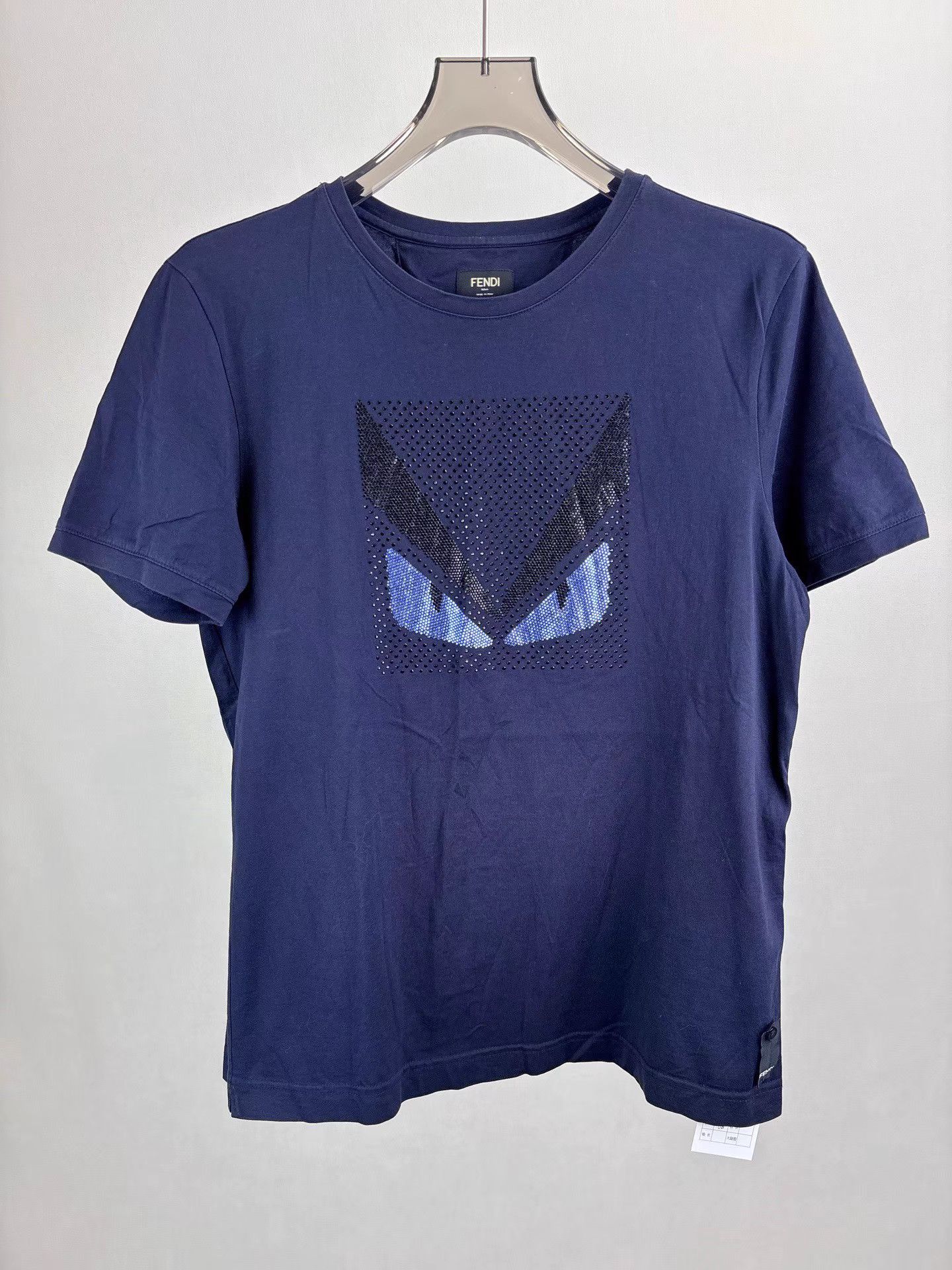 Fendi FENDI Monster Rhinestone Short Sleeve T-shirt K1 Size US M / EU 48-50 / 2 - 1 Thumbnail