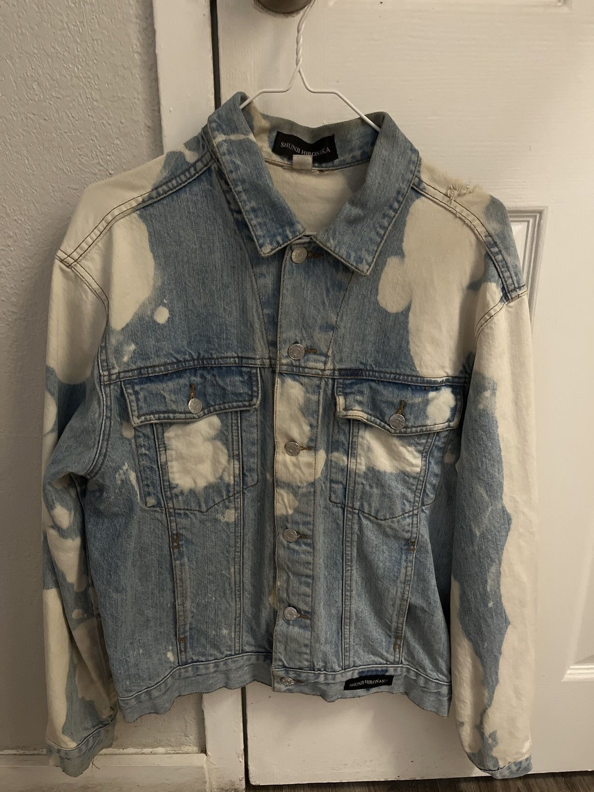 Guess SHUNJI HIRONAKA “BLEACHED BLUE” DENIM JACKET Size US M / EU 48-50 / 2 - 1 Thumbnail