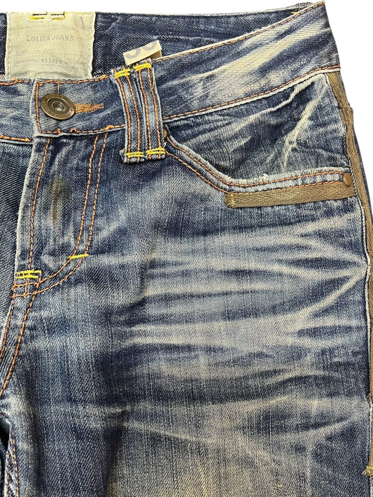 Beauty Beast × If Six Was Nine Vintage Lolita Whiskers Mudwash Distressed Denim Size US 31 - 4 Thumbnail