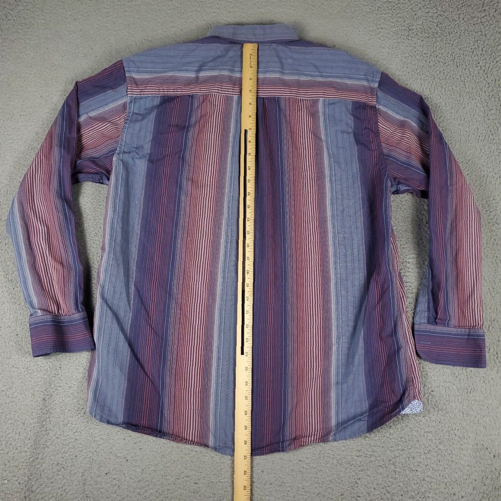 Tommy Bahama Tommy Bahama Shirt Mens XL Blue Striped Cotton Button-Up Long Sleeve Size US XL / EU 56 / 4 - 3 Thumbnail