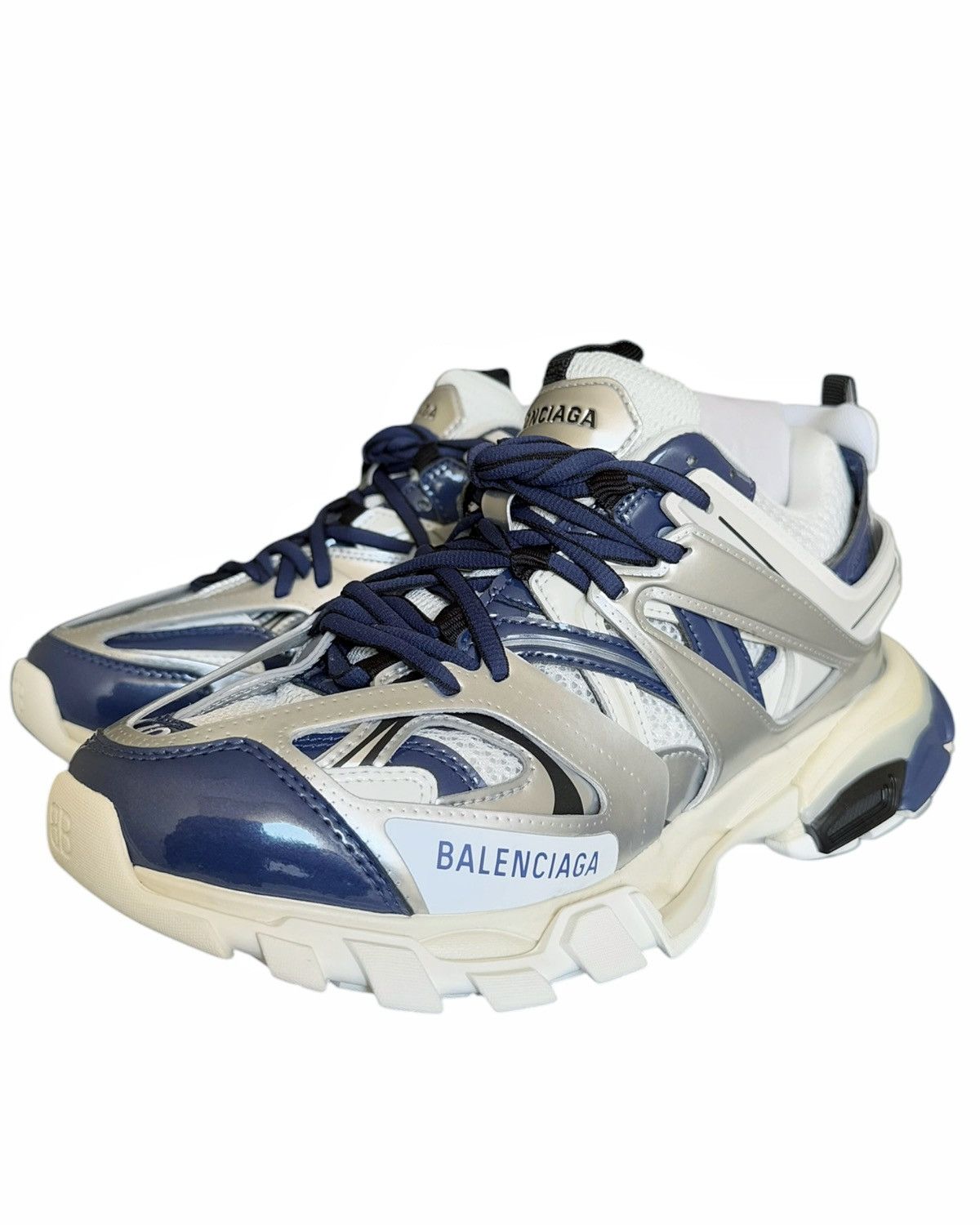 Balenciaga Track LED LIGHT Sneaker Silver Blue Metallic Size US 7 / EU 40 - 3 Thumbnail