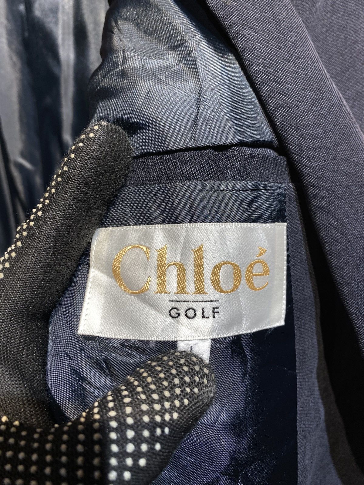 Chloe Vintage Chloé Golf Navy Blazer Jacket | Classic Golfwear Size L / US 10 / IT 46 - 10 Thumbnail