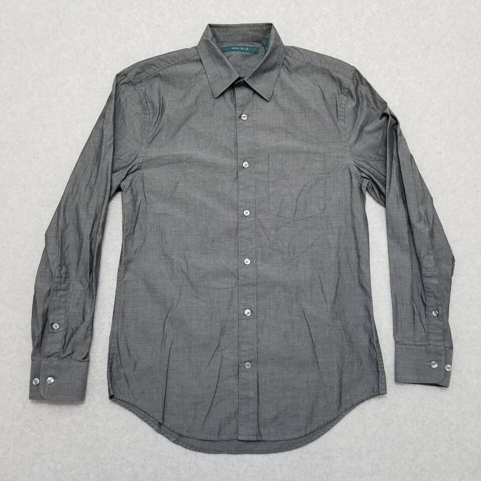 Perry Ellis Perry Ellis Shirt Mens Small Button Down Long Sleeve Pocket Size US S / EU 44-46 / 1 - 1 Thumbnail