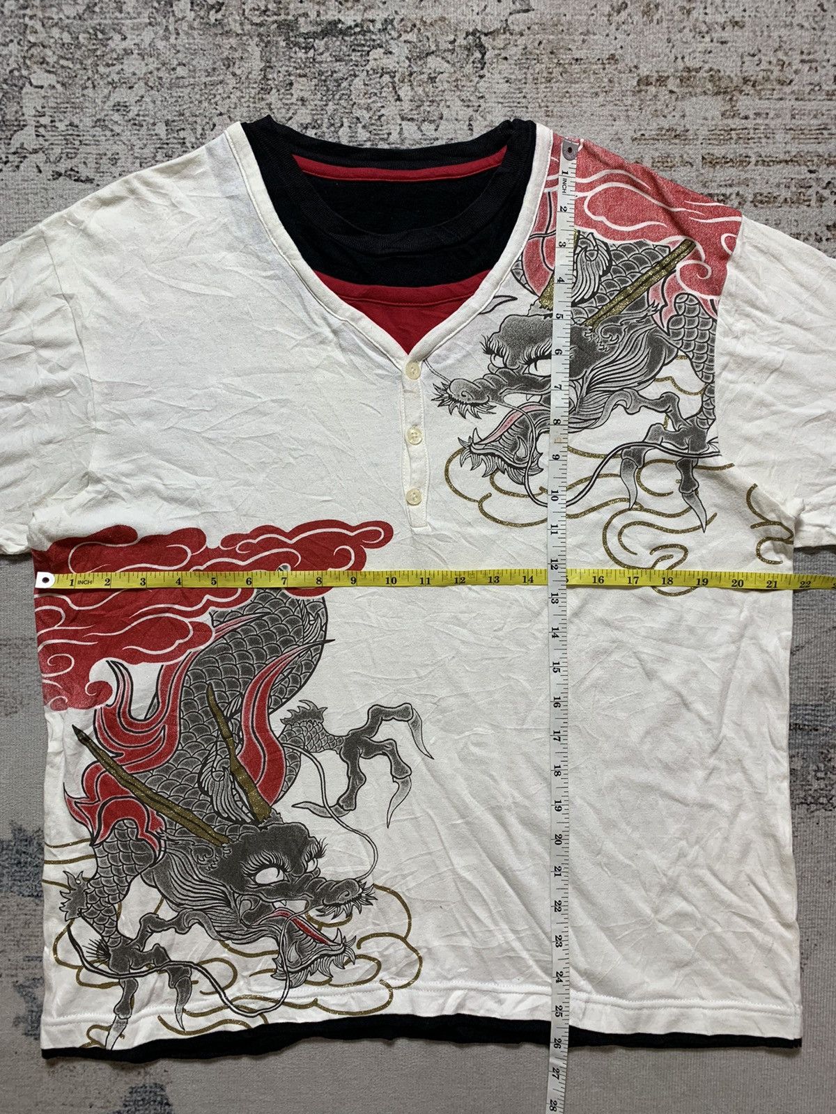 Beauty Beast × If Six Was Nine Japanese Triple Collar Sukajan Dragons Tshirt Undefined Size US M / EU 48-50 / 2 - 5 Thumbnail