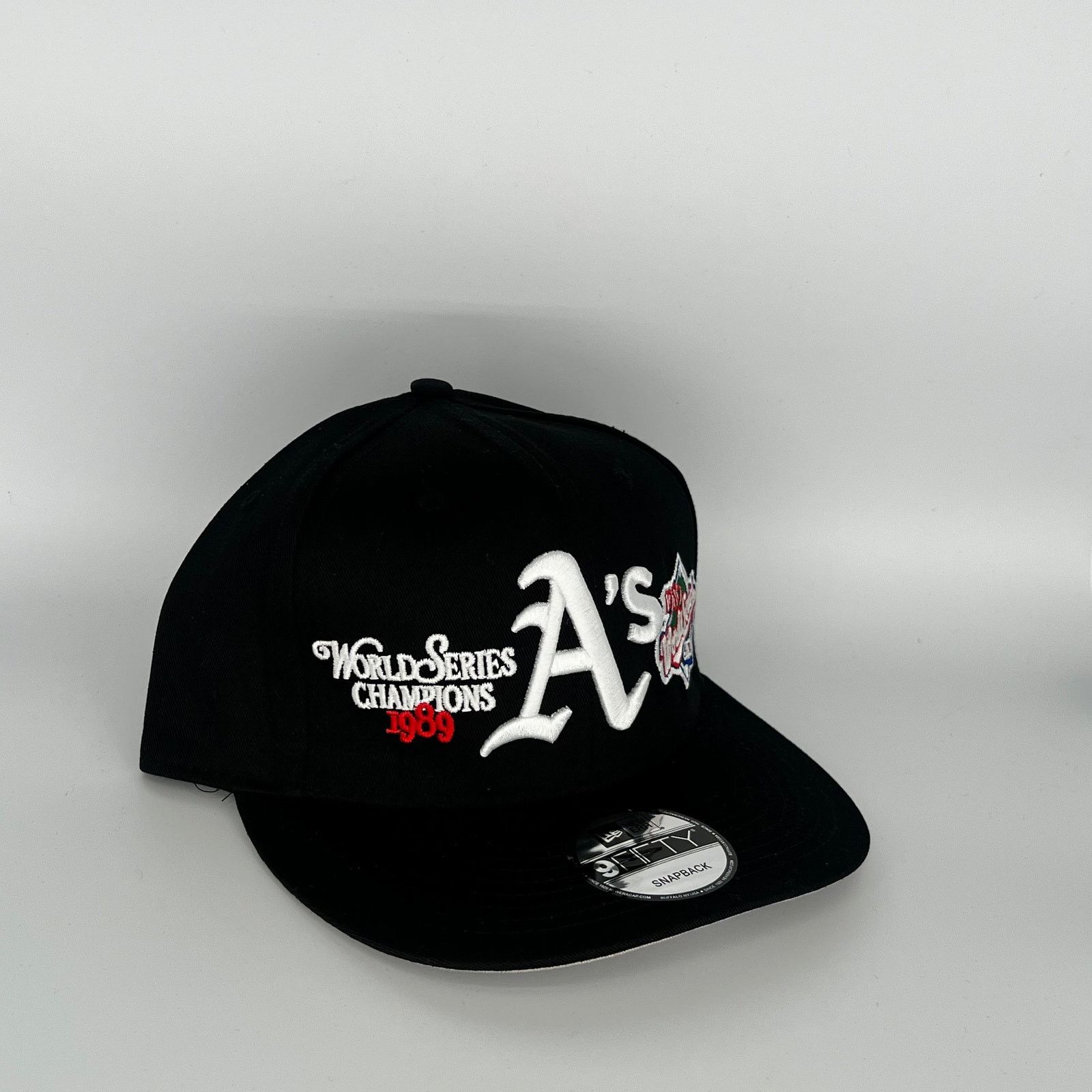 New Era Black Athletics 1989 World Series Champions New Era MLB Size ONE SIZE - 1 Thumbnail