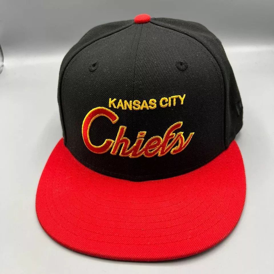New Era Kansas City Chiefs Hat Men 7 1/2 59Fifty New Era NFL Fitted Size ONE SIZE - 3 Thumbnail