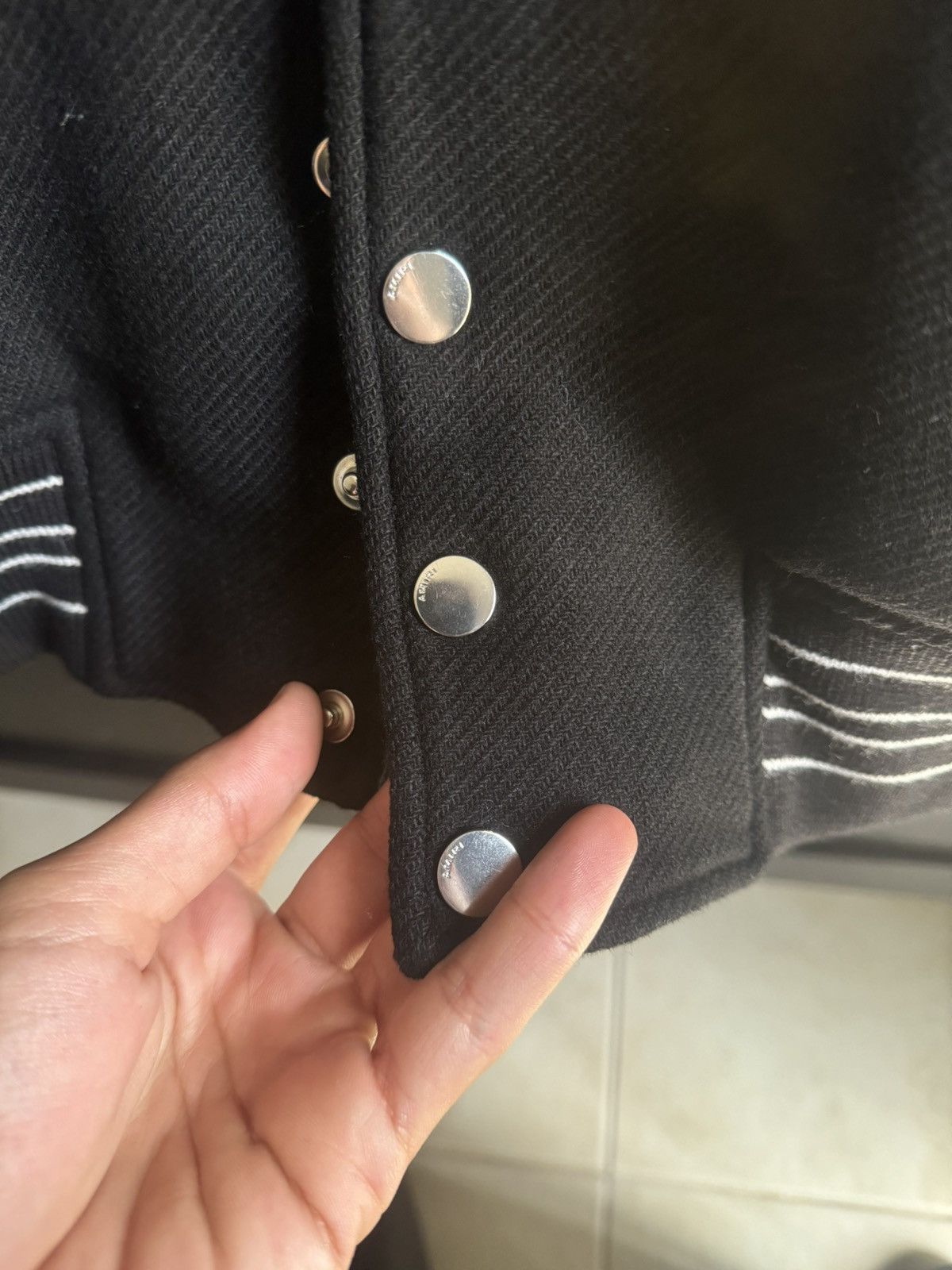 Amiri Amiri bones wool varsity jacket Size US M / EU 48-50 / 2 - 3 Thumbnail