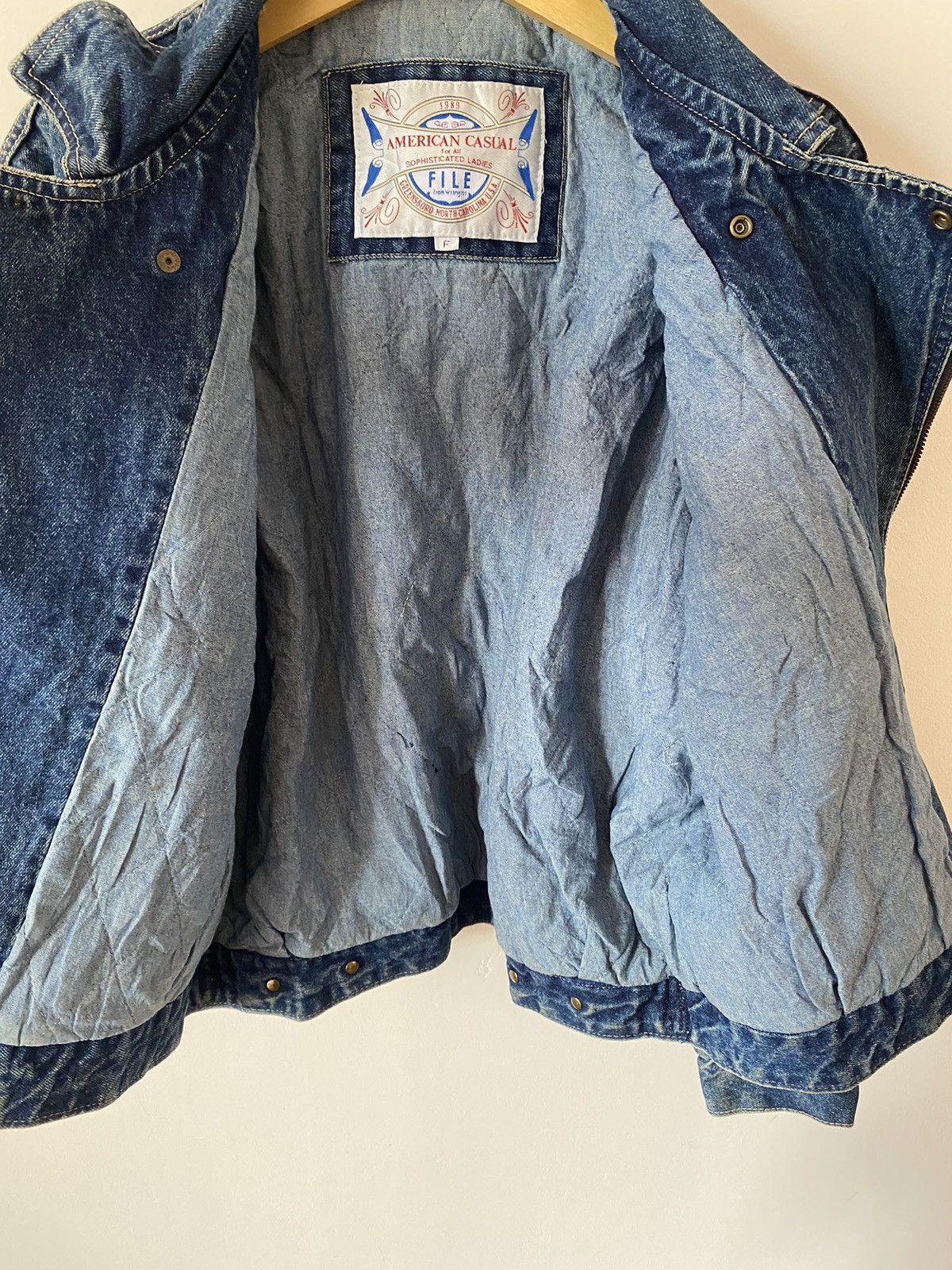 Vintage × Wrangler VTG 90s Wrangler Auth Western jacket jeans denim mens Large Size US M / EU 48-50 / 2 - 7 Thumbnail