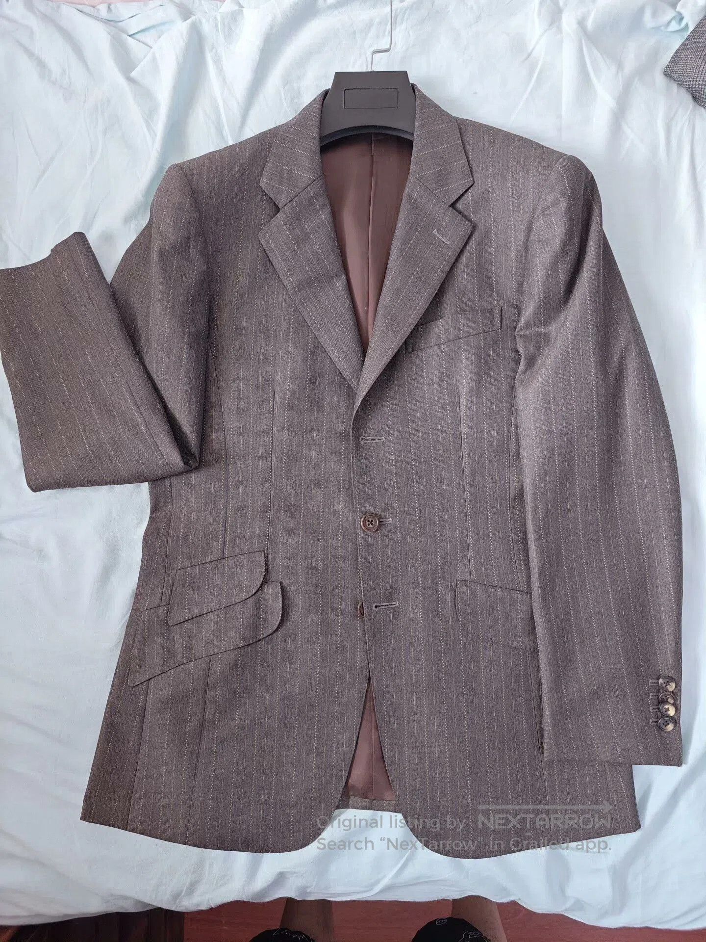 Japanese Brand Bower Roebuck Wool-Cashmere Suit Jacket. Size US M / EU 48-50 / 2 - 5 Thumbnail