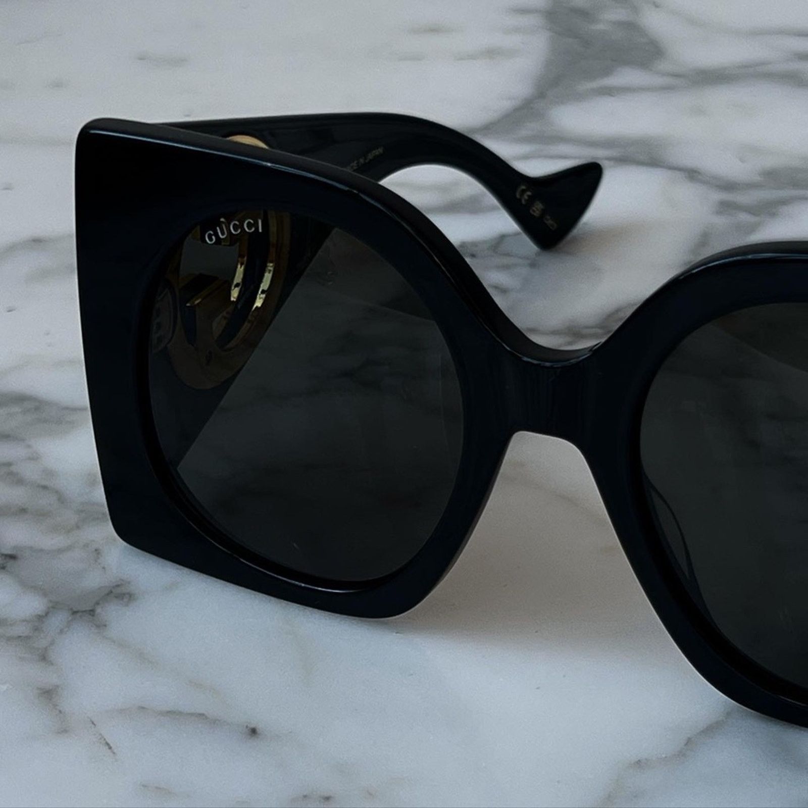 Gucci NEW Gucci GG1254S Oversized Black Sunglasses $695 Size ONE SIZE - 5 Thumbnail
