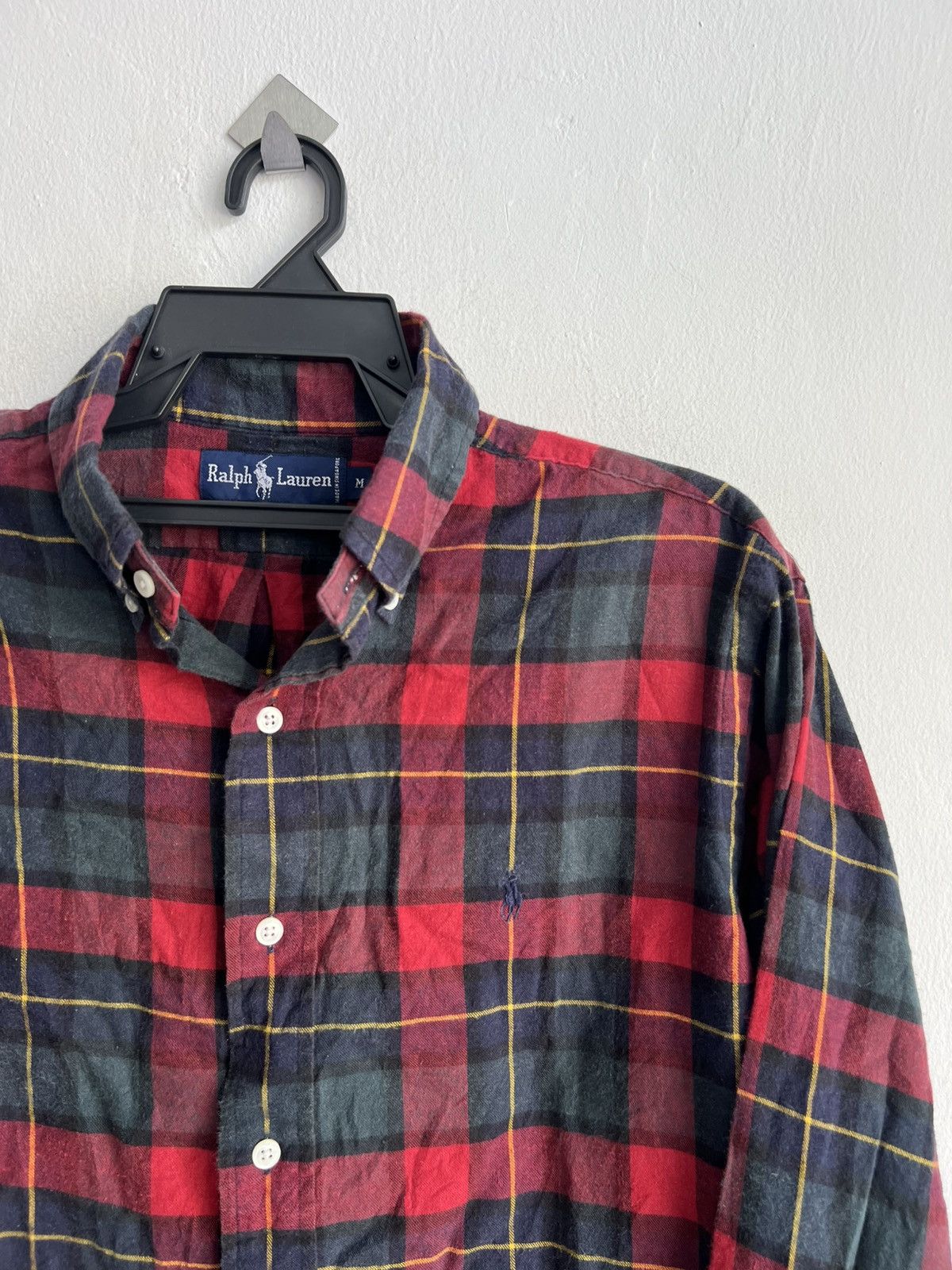 Polo Ralph Lauren Vintage Polo Ralph Lauren Buffalo Plaid Oxford Shirt Jacket Size US L / EU 52-54 / 3 - 3 Thumbnail