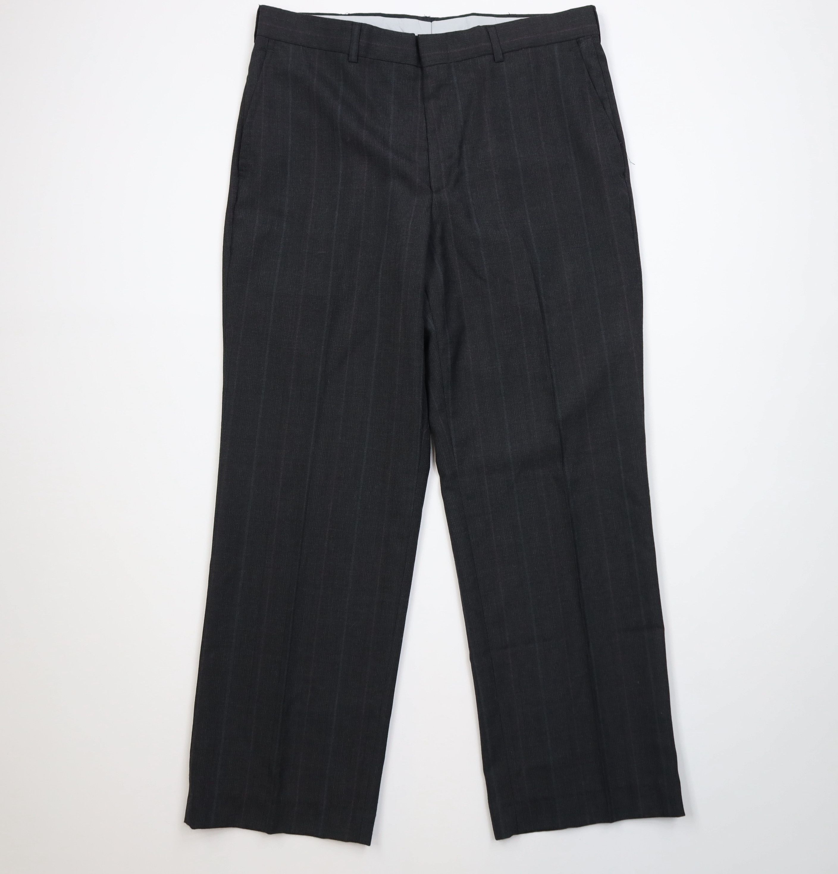 Vintage 90s Streetwear Striped Wide Leg Chino Pants USA