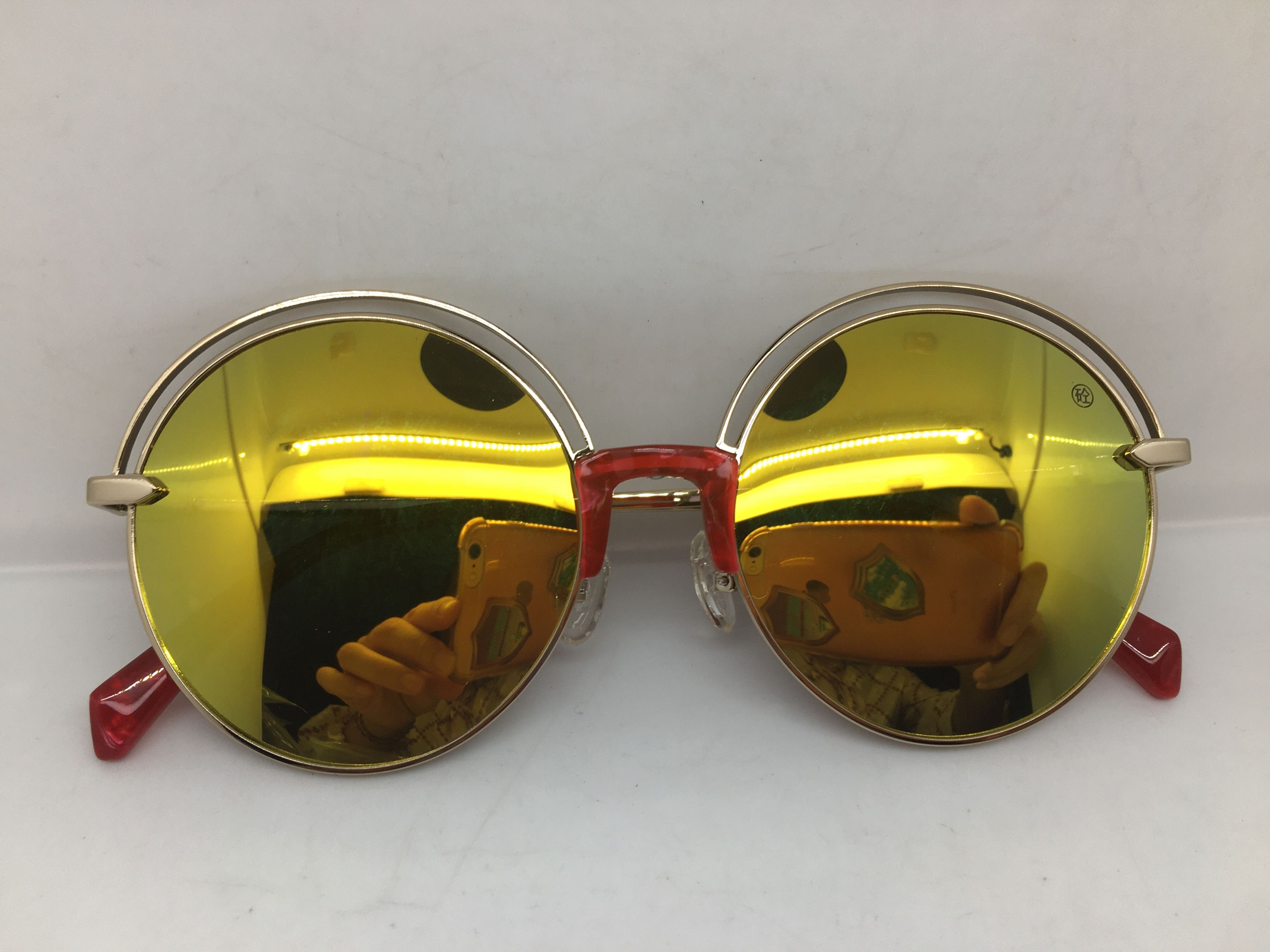 Other Gold Round Sunglasses Frame PIN UP GIRL Size ONE SIZE - 5 Thumbnail