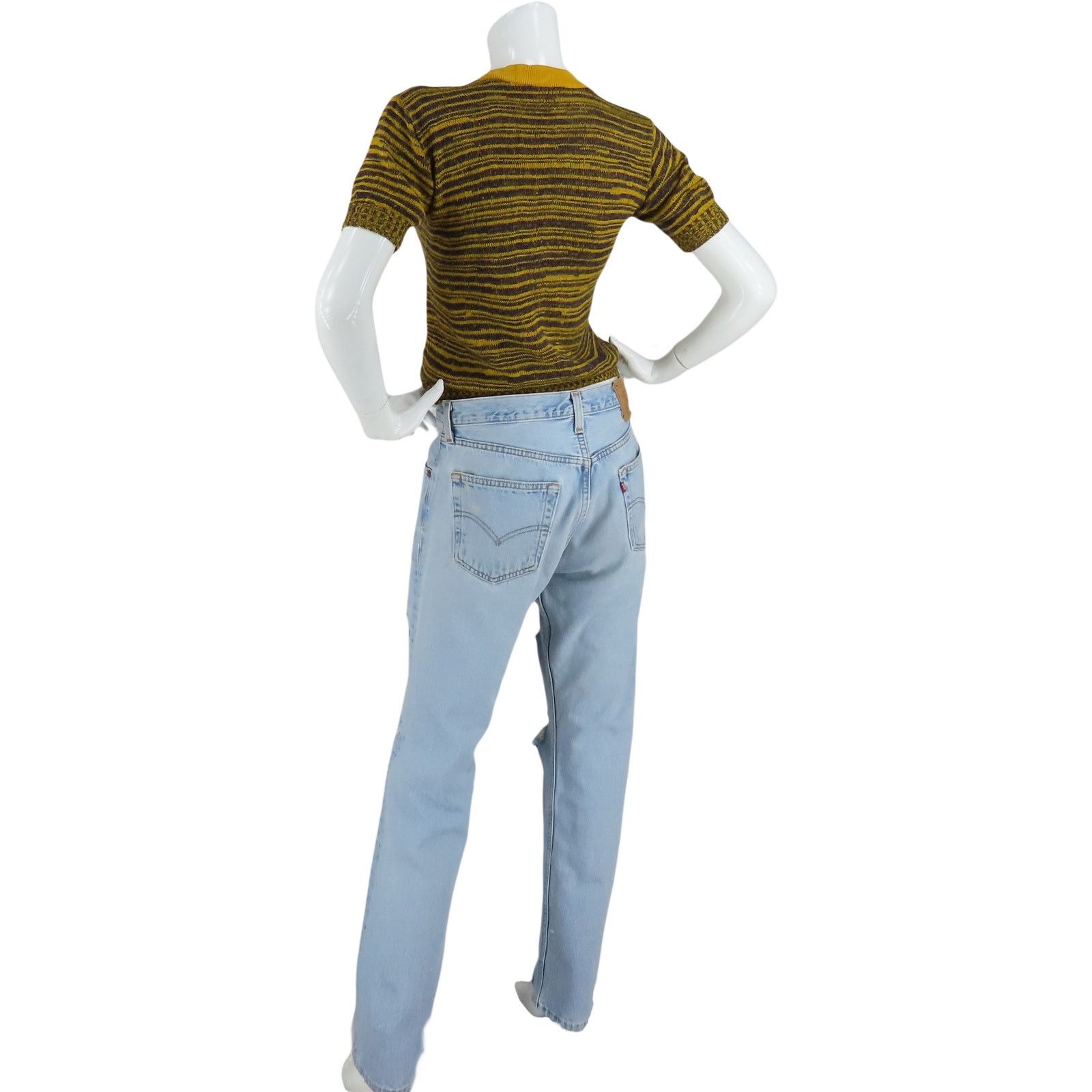 Levi's 90s Vintage Levi's 501 Light Wash Festival Mom Denim Jeans Size US 32 / EU 48 - 3 Thumbnail