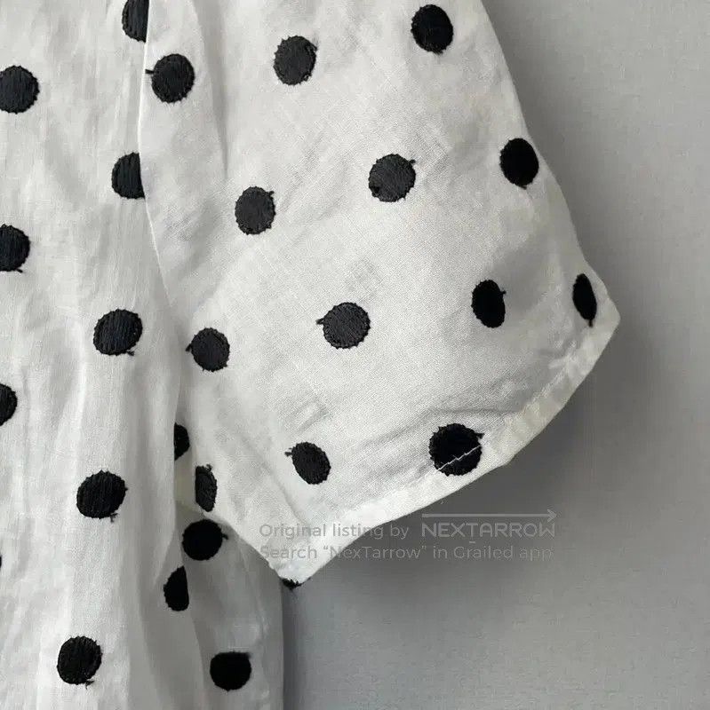 Max Mara MaxMara White Polka Dot Women's T-Shirt . Size M / US 6-8 / IT 42-44 - 7 Thumbnail