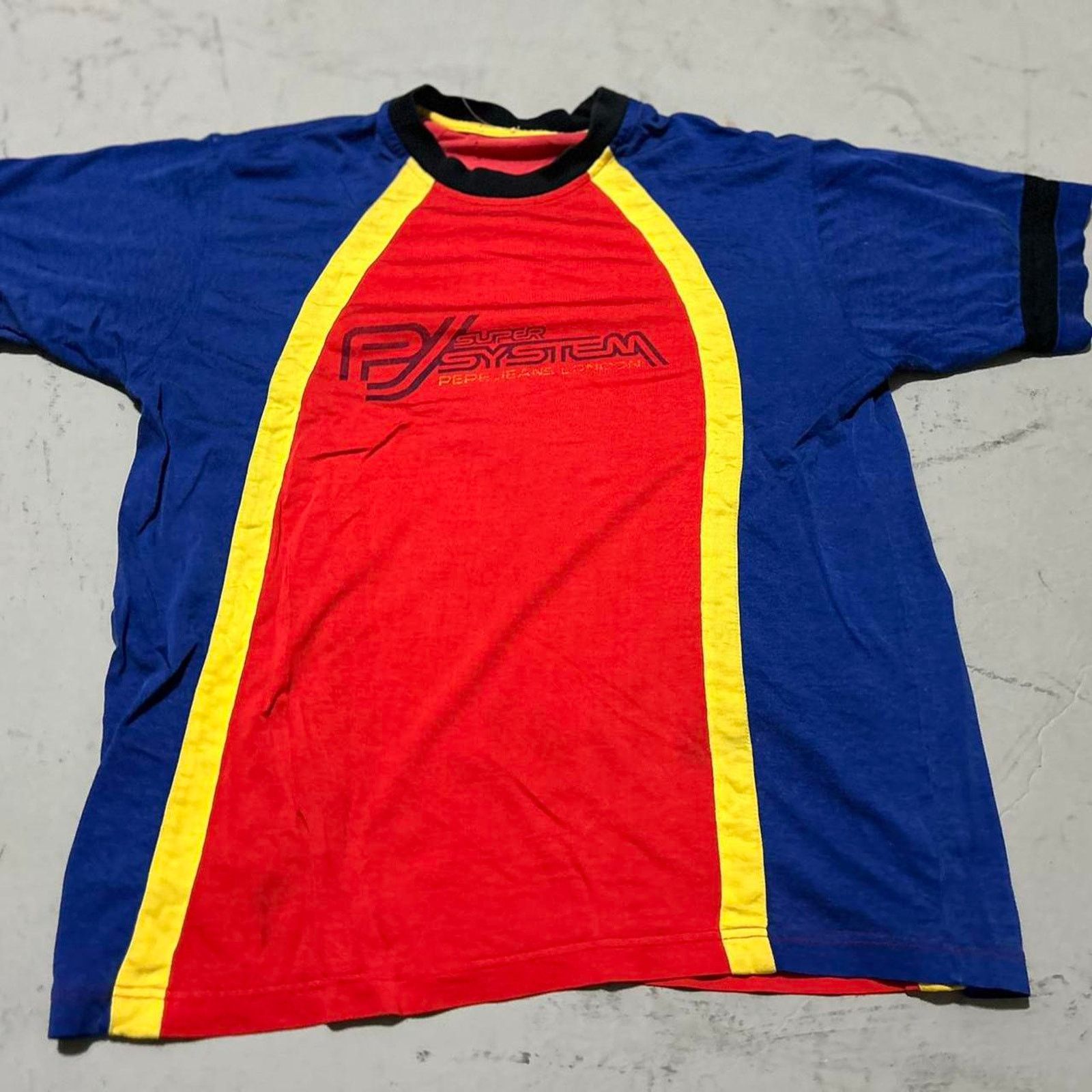 Pepe Jeans **Vintage Pepe Jeans London Super System Faded T-Shirt Size US S / EU 44-46 / 1 - 1 Thumbnail