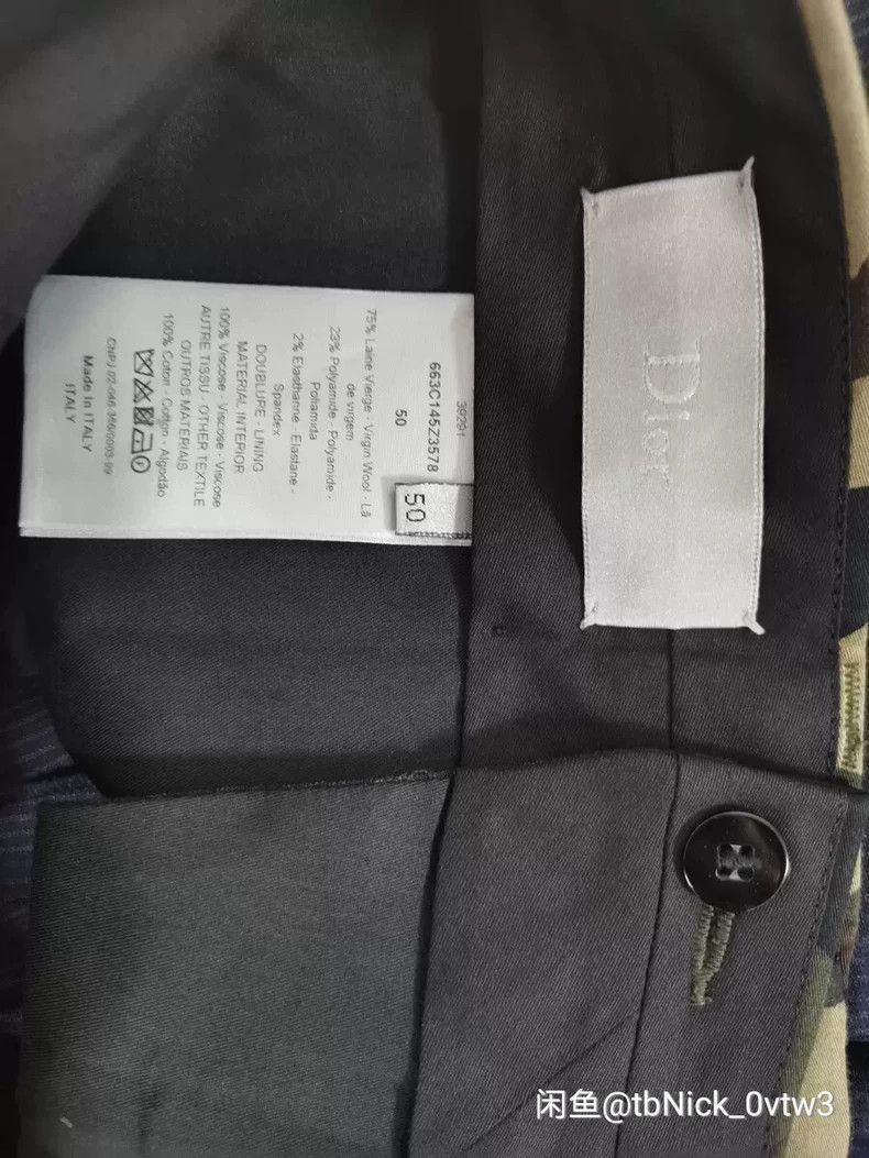 Dior Dior Homme Wool Silk Blend Trousers Size US 34 / EU 50 - 2 Thumbnail