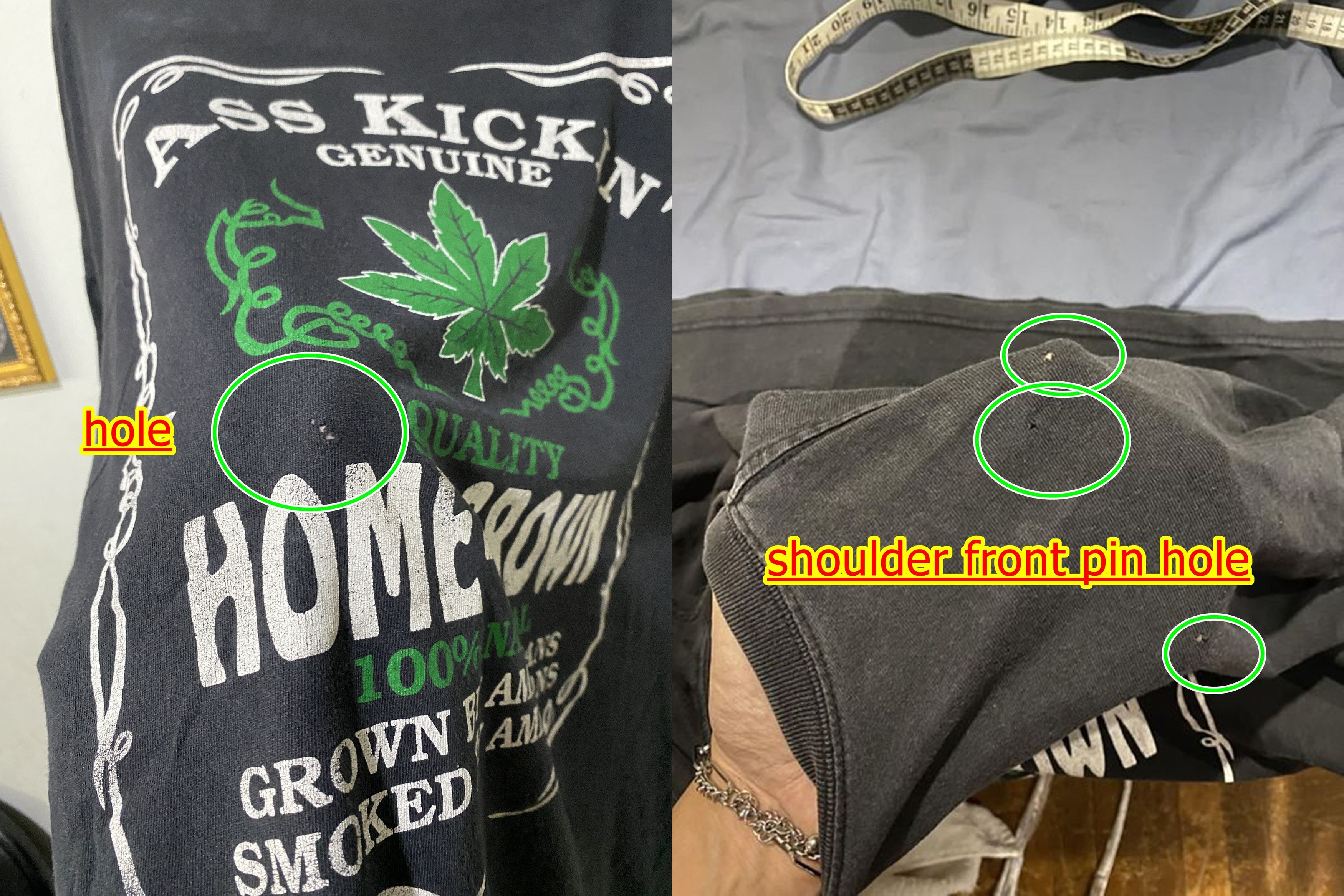Band Tees × Rap Tees × Vintage Vintage Ass Kickin Home Grown Shirt Size US XXL / EU 58 / 5 - 5 Thumbnail