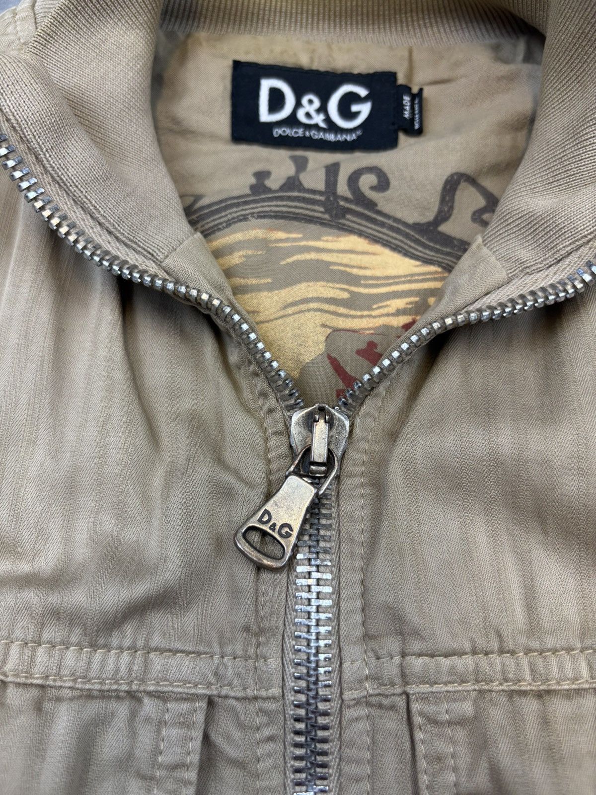 Designer × Dolce & Gabbana × Vintage Vintage Dolce & Gabbana D&G Bomber Jacket designer rare 90s Size US L / EU 52-54 / 3 - 7 Thumbnail