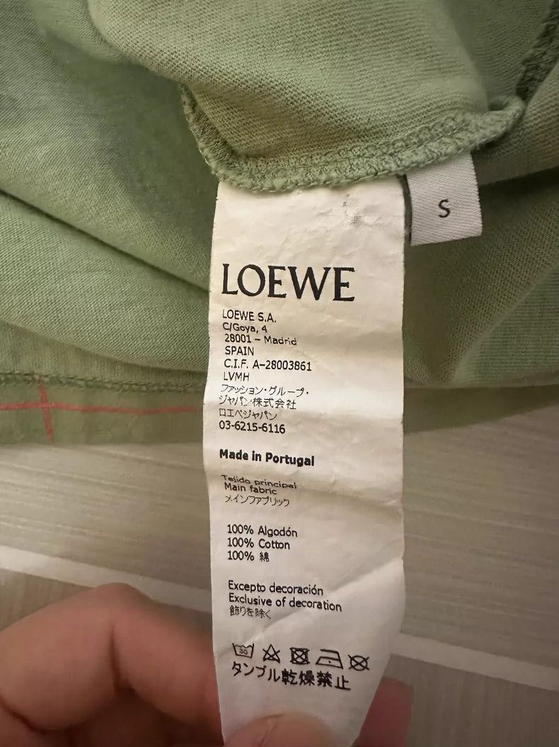 Loewe LOEWE Matcha green embroidered logo short sleeve Size S / US 4 / IT 40 - 4 Thumbnail