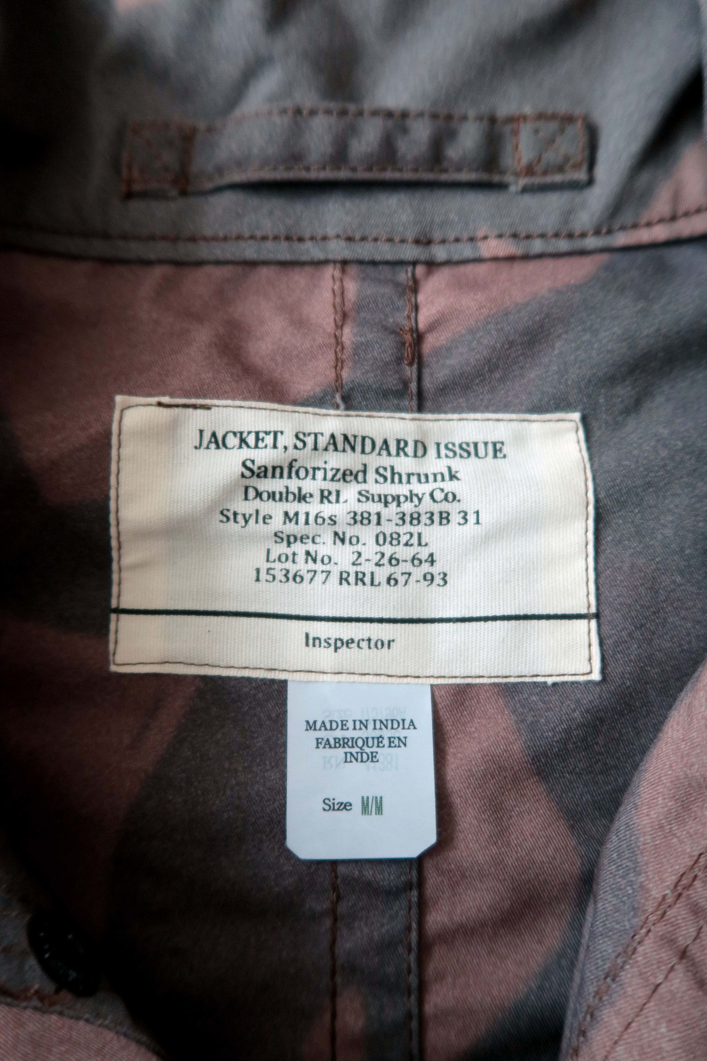 RRL Ralph Lauren RRL Ralph Lauren Brush Stroke Camo Military Workwear Jacket Size US M / EU 48-50 / 2 - 3 Thumbnail
