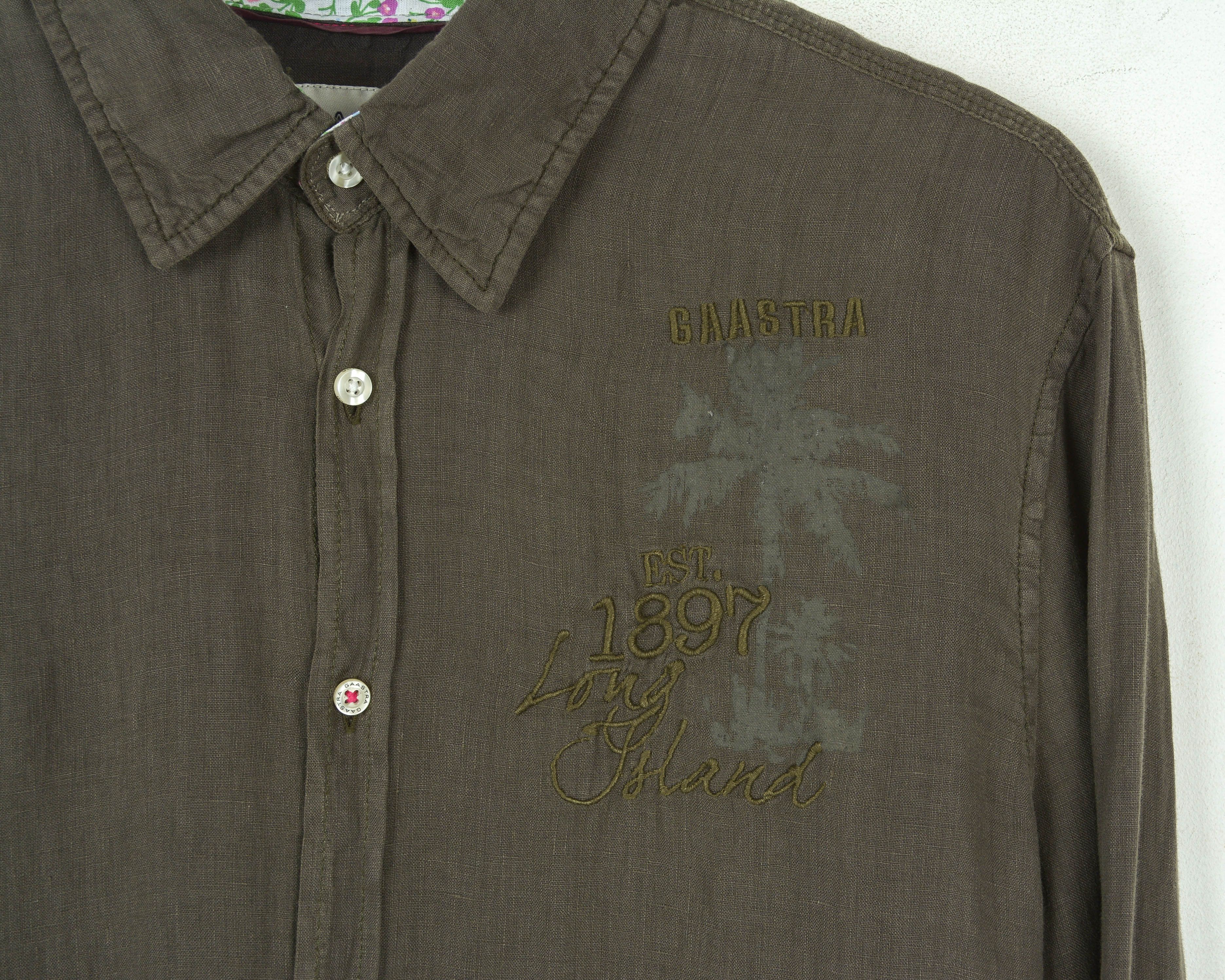 Other GAASTRA Linen Shirt Button Up Long Sleeved Oxford Summer Size US XXL / EU 58 / 5 - 3 Thumbnail