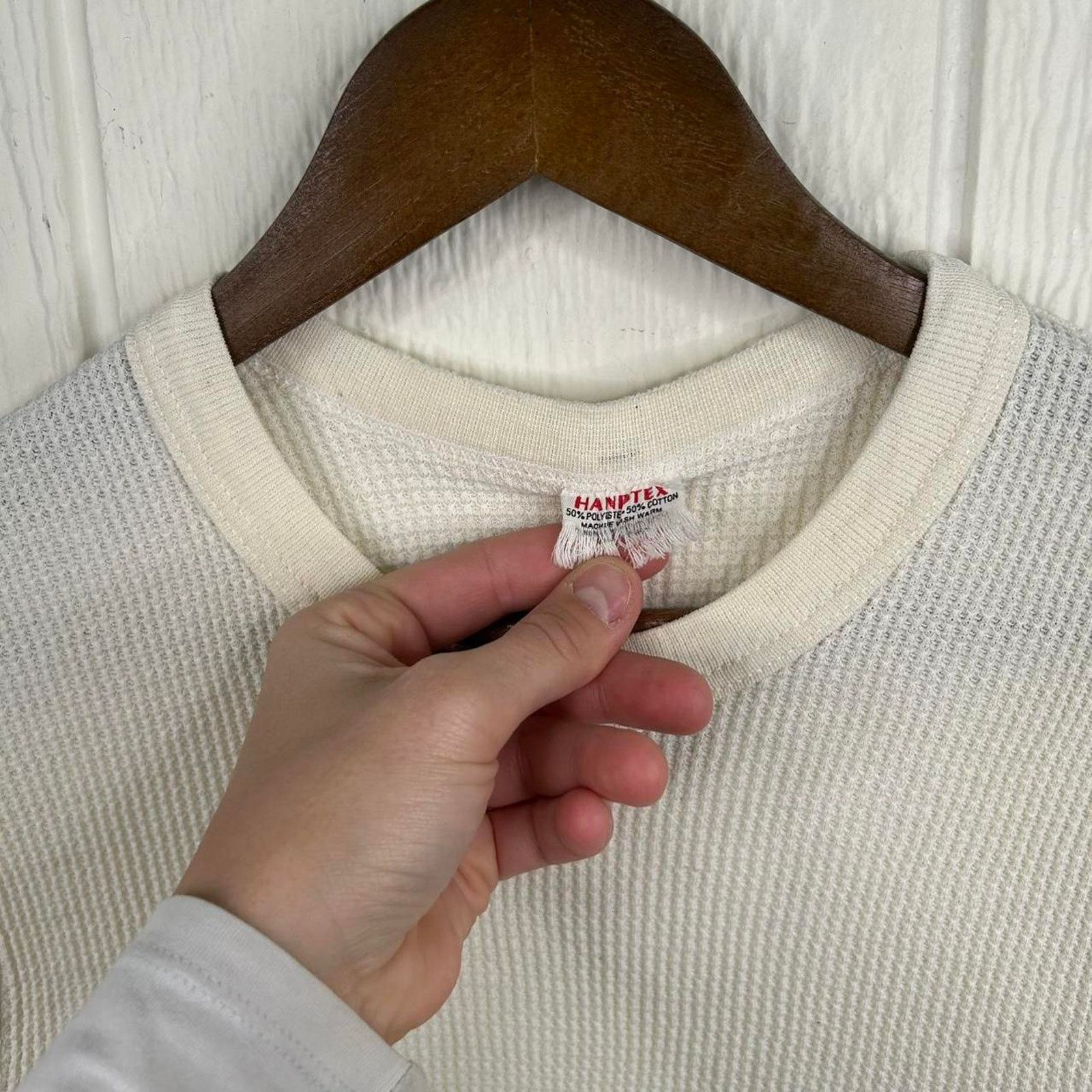 Hanes Vintage 80’s Winter Thermal Short Sleeve Tee Size Medium Size US M / EU 48-50 / 2 - 2 Thumbnail