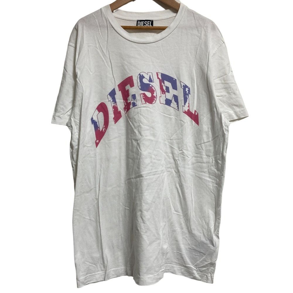 Other Diesel Logo Print Cotton T-Shirt Textile T-Shirts DUTY FREE for USA