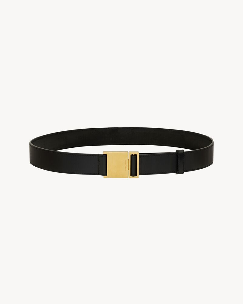 Saint Laurent Paris o1b1hav111125 Size: OS / Magnetic Belt in Shiny Leather Size ONE SIZE - 2 Thumbnail
