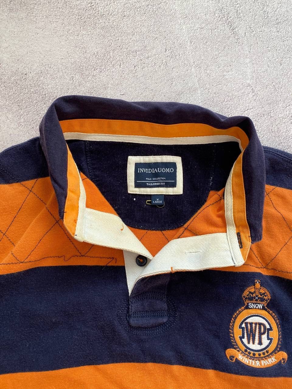 Polo Ralph Lauren × Vintage Polo Ralph Lauren style distressed rugby polo sweatshirt Size US XL / EU 56 / 4 - 8 Thumbnail