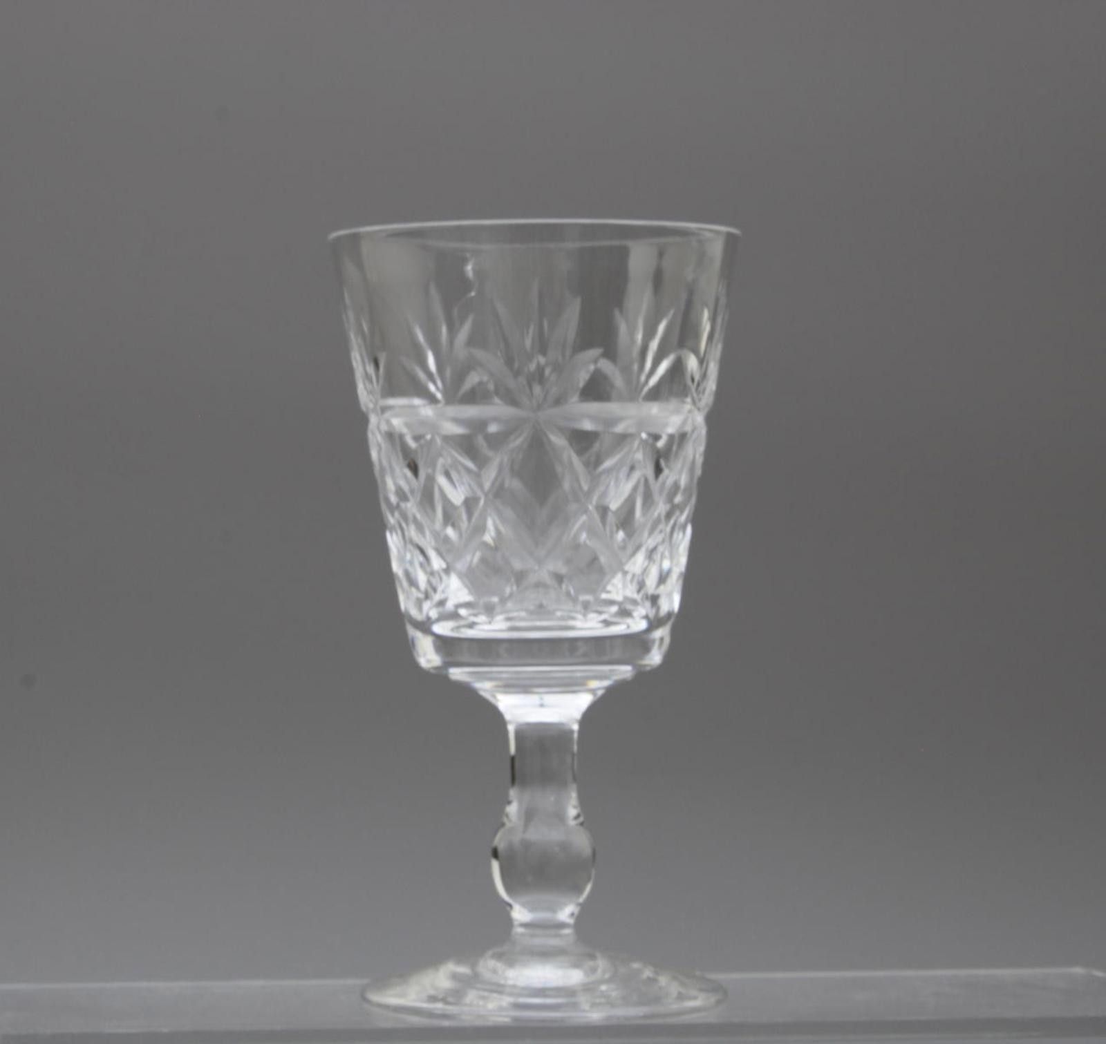 Other Royal Brierley 6 Crystal Cut Wine Glasses Bruce Pattern Size ONE SIZE - 3 Thumbnail
