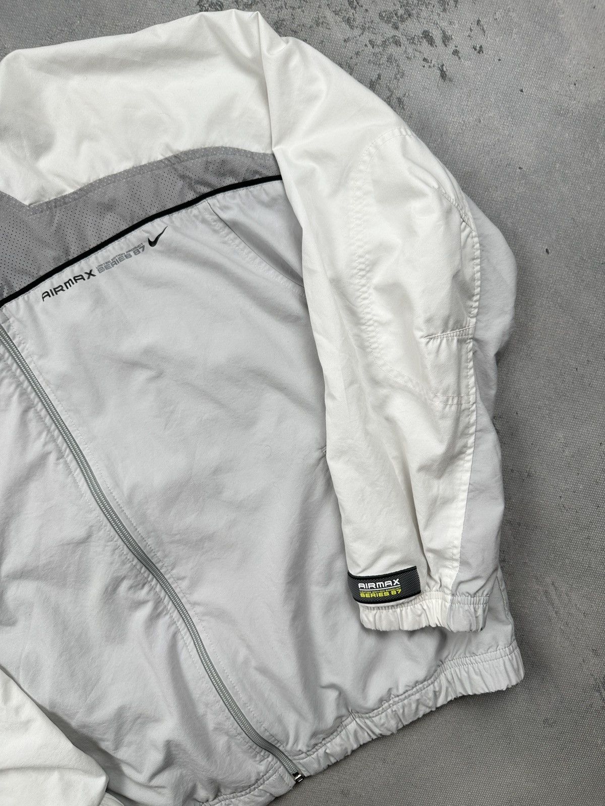 Nike Nike Air Max Series 87 Vintage Track Jacket Grey White Y2K Size US M / EU 48-50 / 2 - 4 Thumbnail