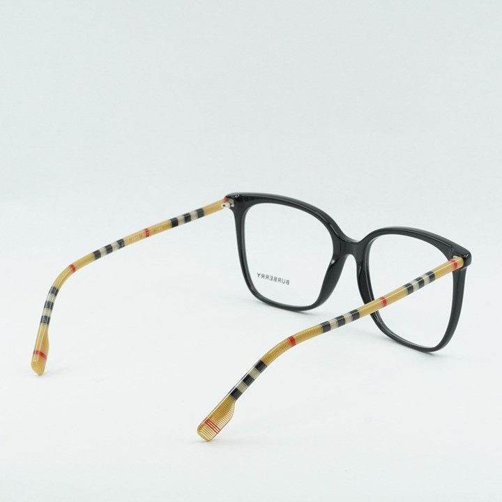 Burberry Burberry BE2367 3853 Eyeglasses Black/Check Brown 54mm Size ONE SIZE - 4 Thumbnail